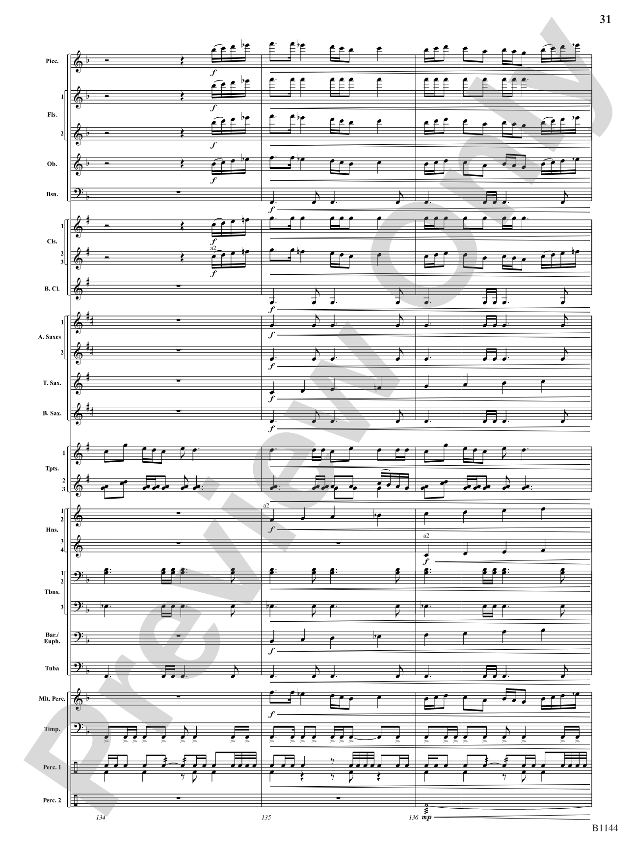In Nature's Glory: Concert Band Conductor Score & Parts