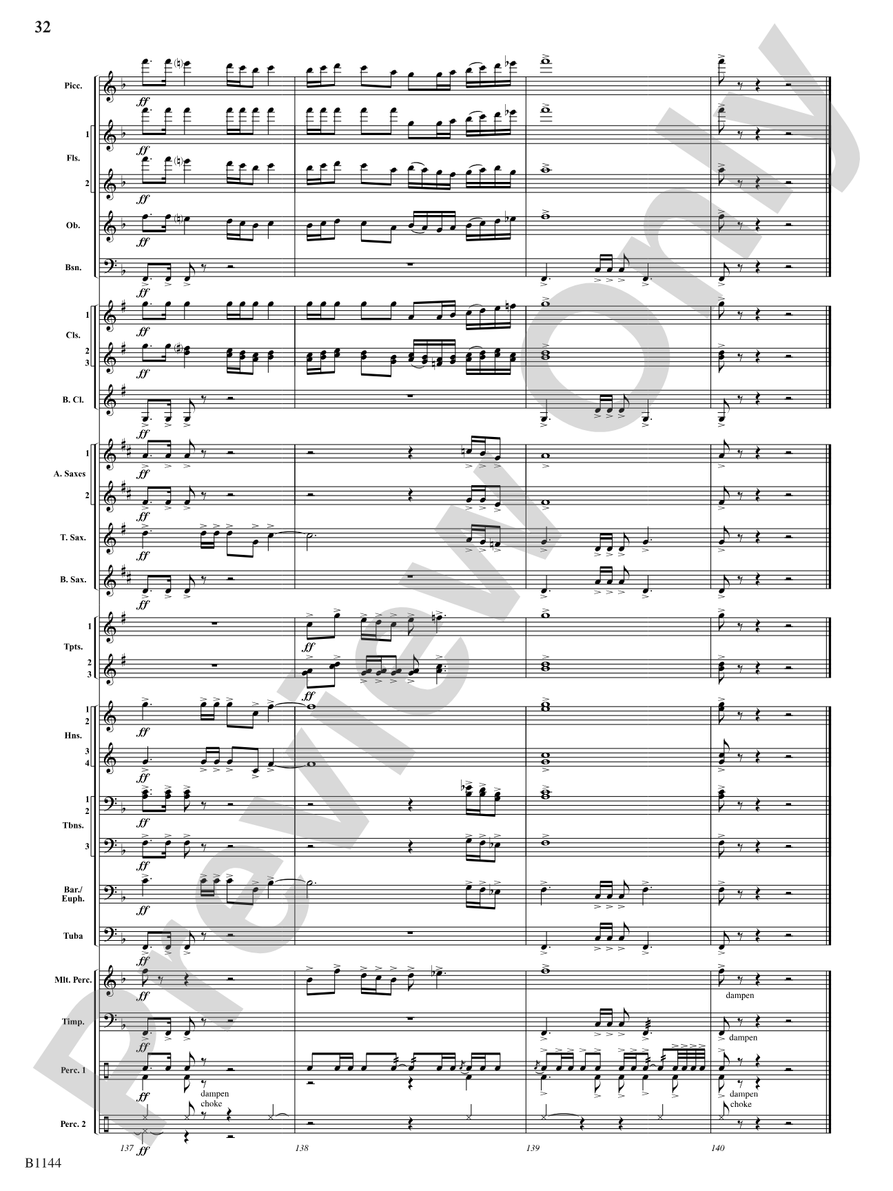 In Nature's Glory: Concert Band Conductor Score & Parts
