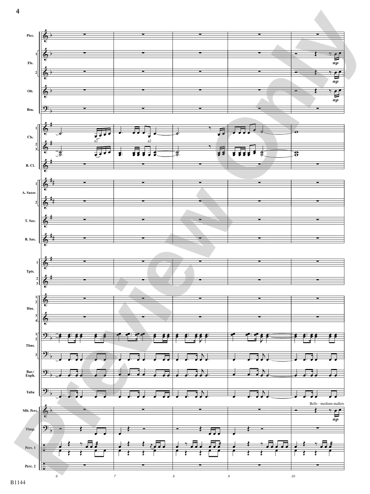 In Nature's Glory: Concert Band Conductor Score & Parts