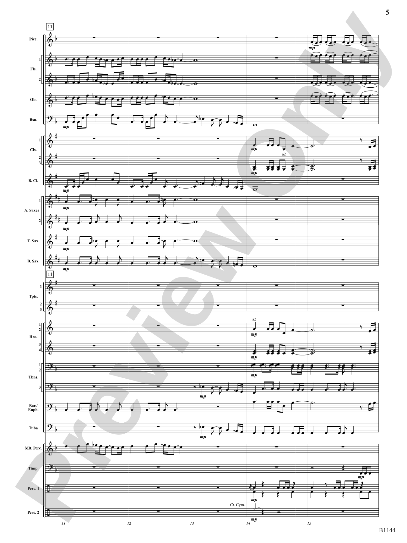 In Nature's Glory: Concert Band Conductor Score & Parts