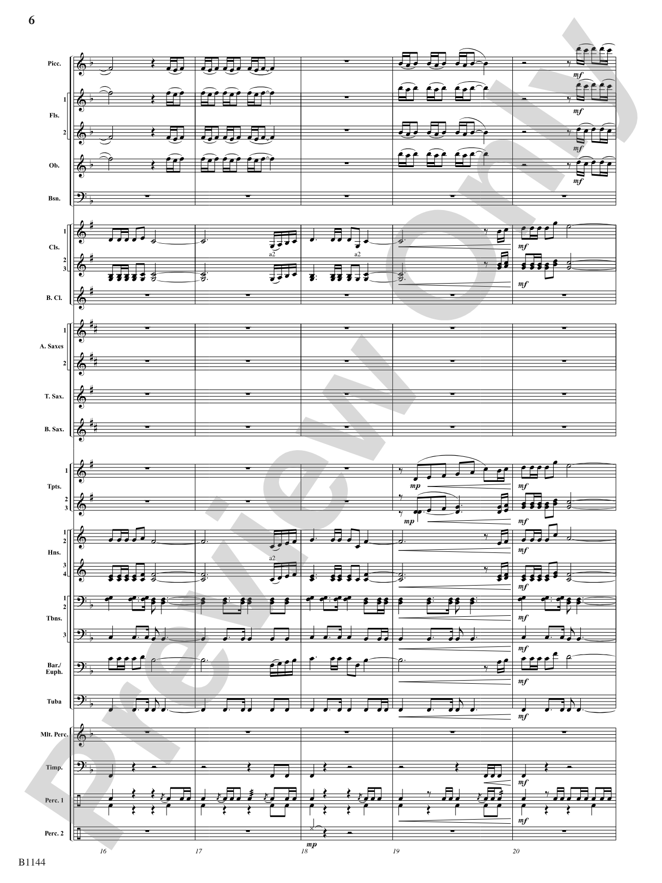 In Nature's Glory: Concert Band Conductor Score & Parts