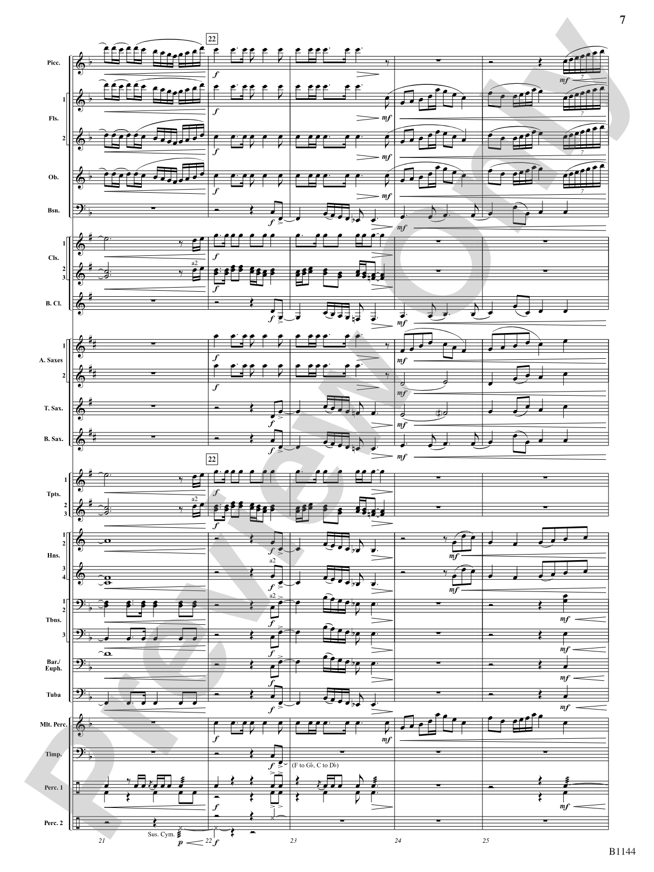 In Nature's Glory: Concert Band Conductor Score & Parts