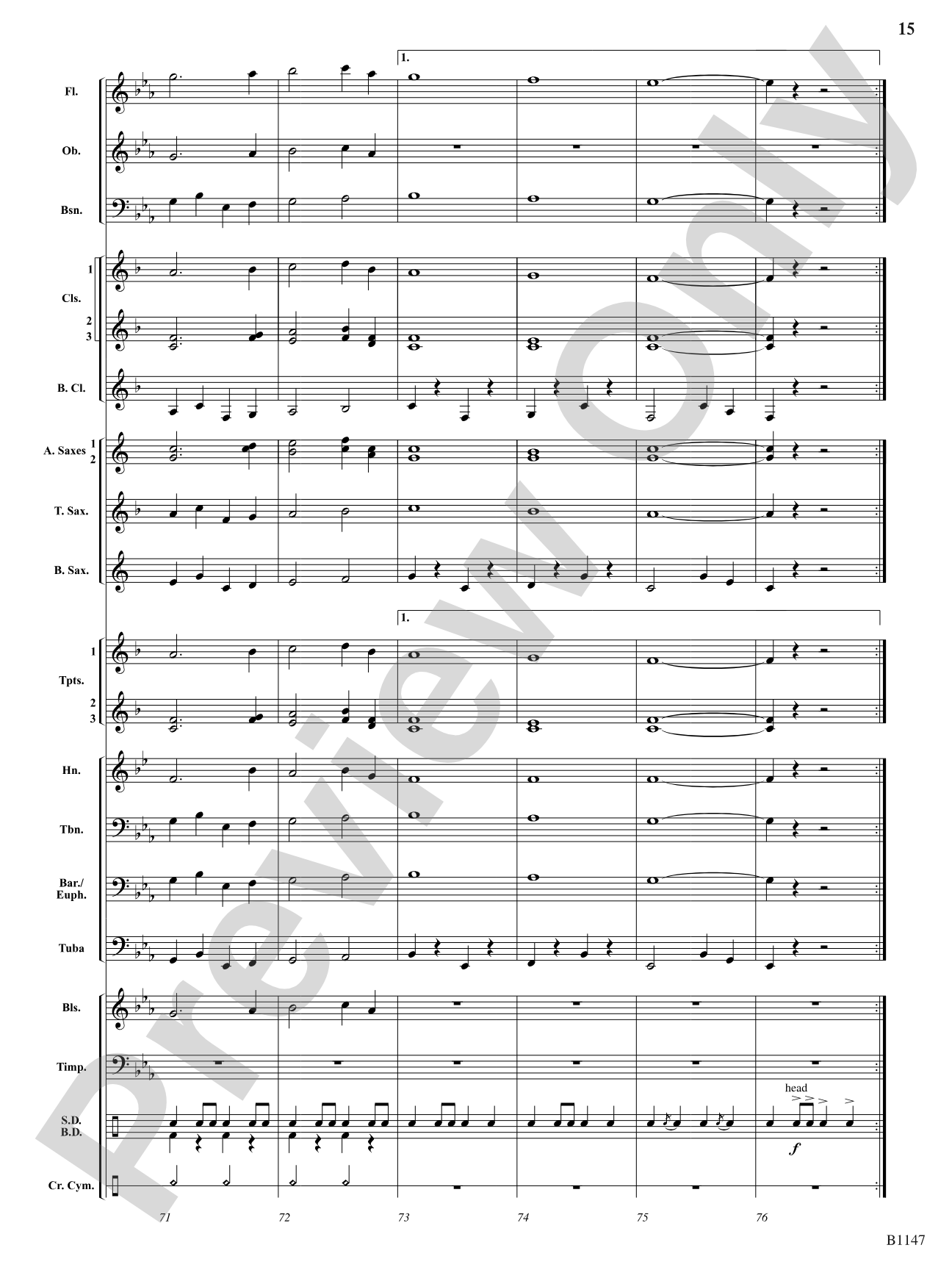 Land of Liberty: Concert Band Conductor Score & Parts