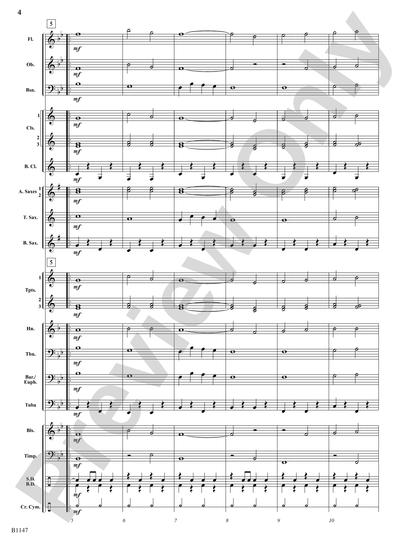 Land of Liberty: Concert Band Conductor Score & Parts