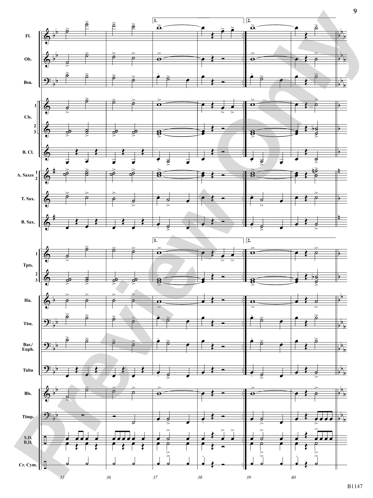 Land of Liberty: Concert Band Conductor Score & Parts