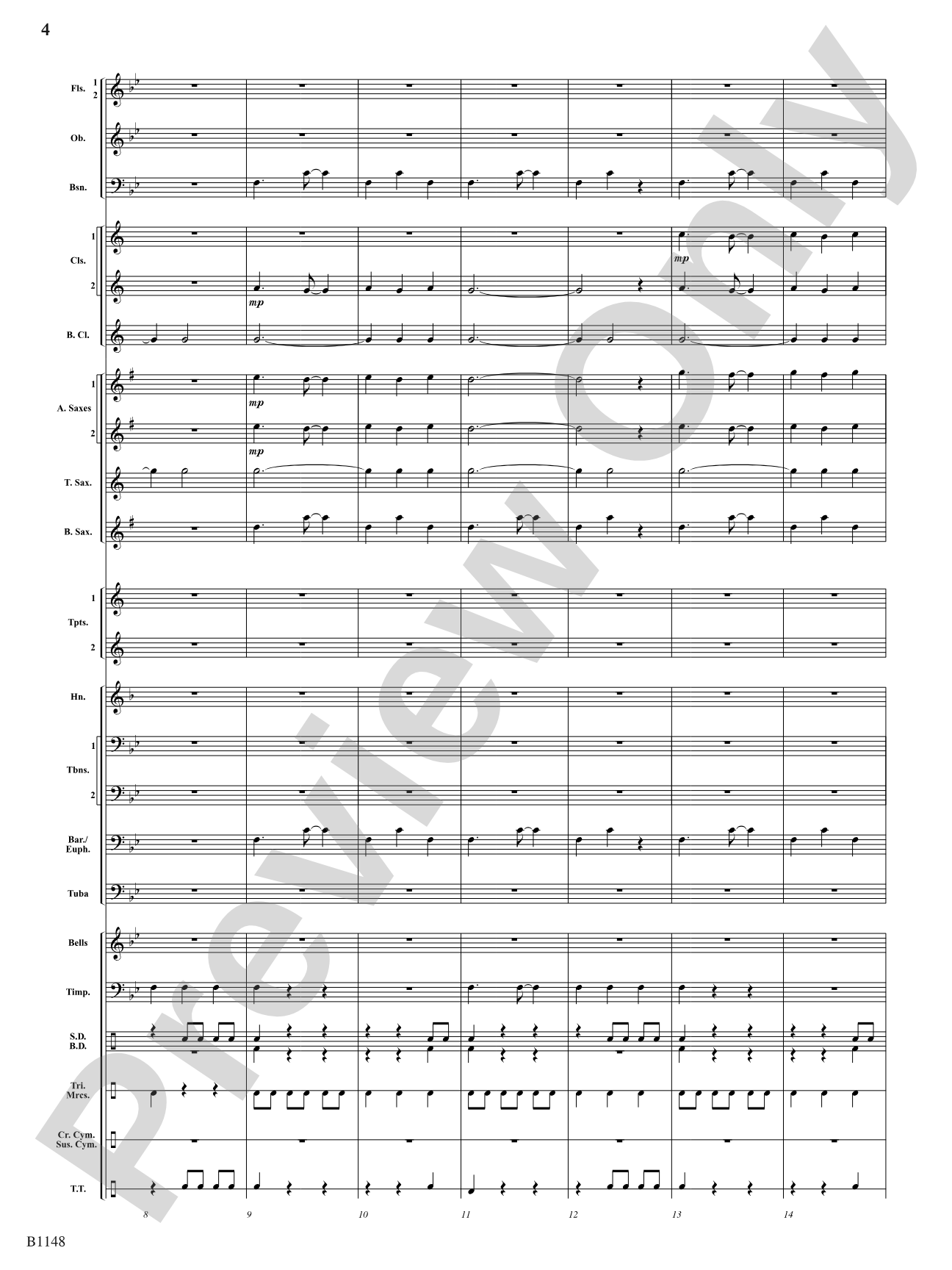 Cloud Nine: Concert Band Conductor Score & Parts