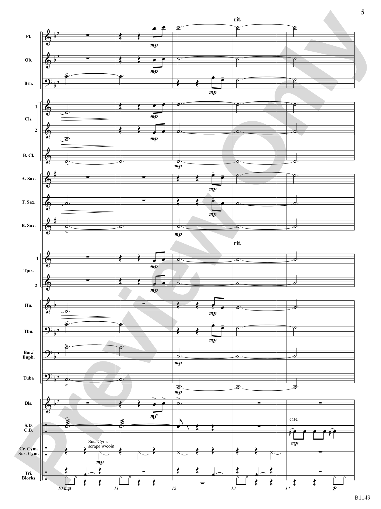 Samurai: Concert Band Conductor Score & Parts