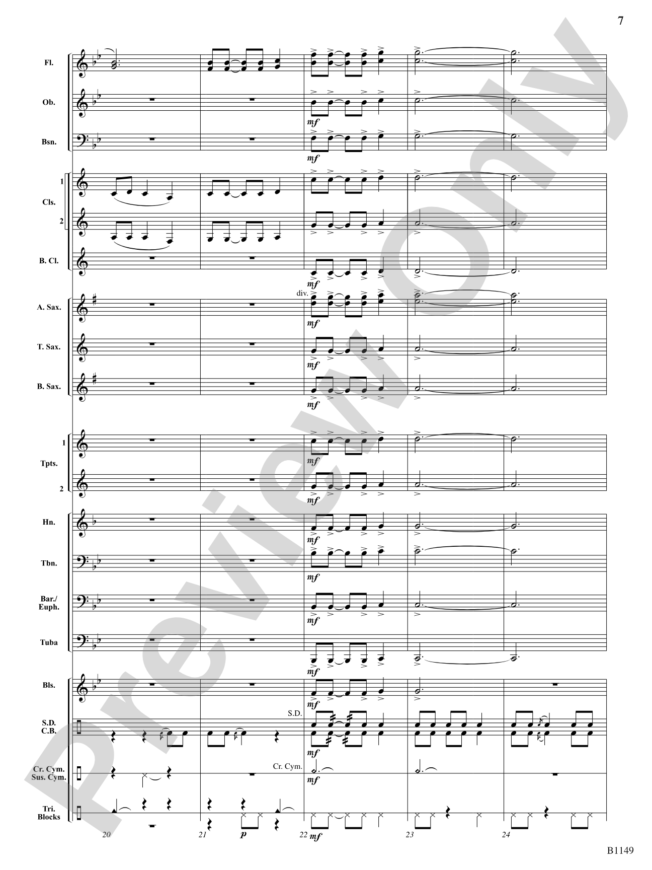 Samurai: Concert Band Conductor Score & Parts