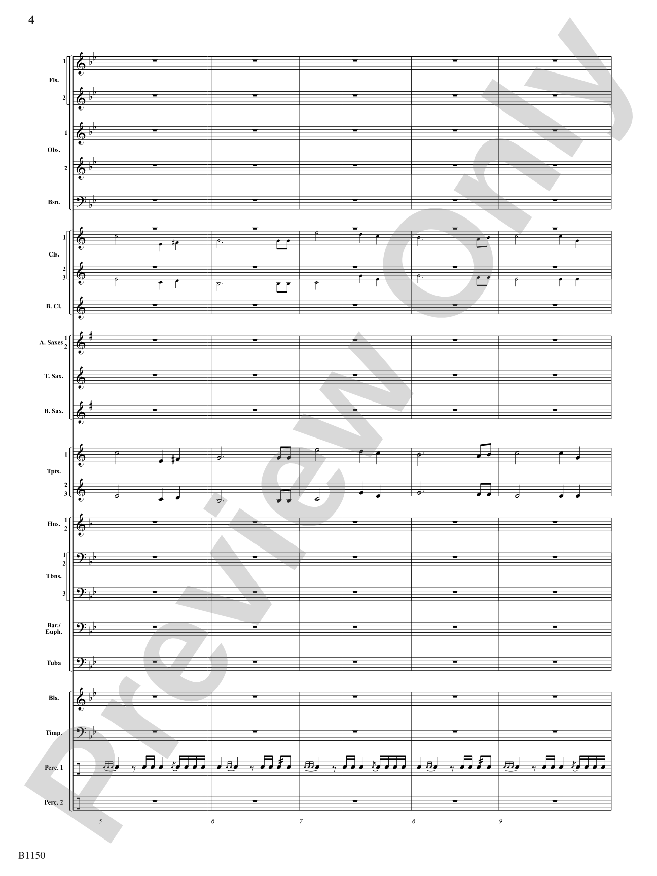Proudly We Hail (A Setting of Our National Anthem): Concert Band Conductor Score & Parts