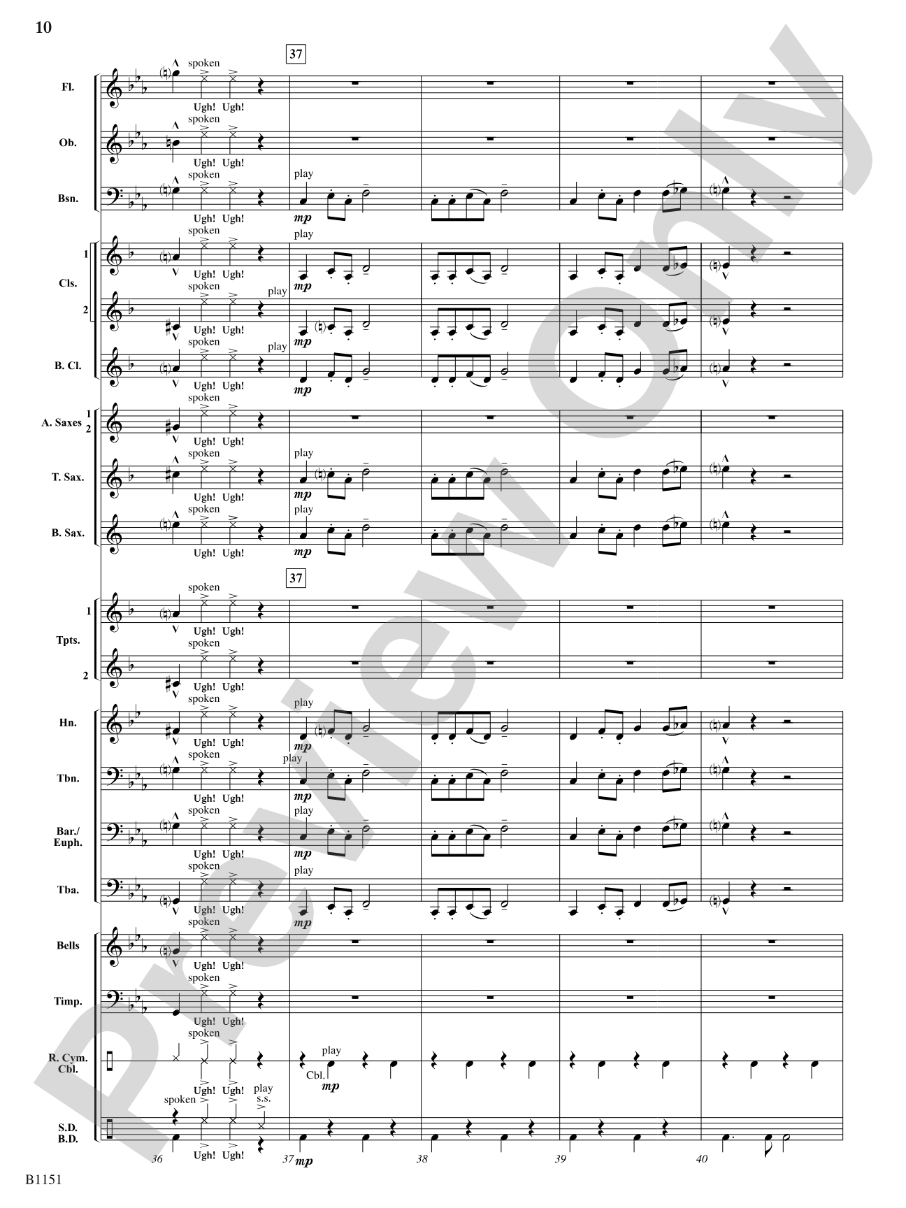 Stone Age Stomp: Concert Band Conductor Score & Parts
