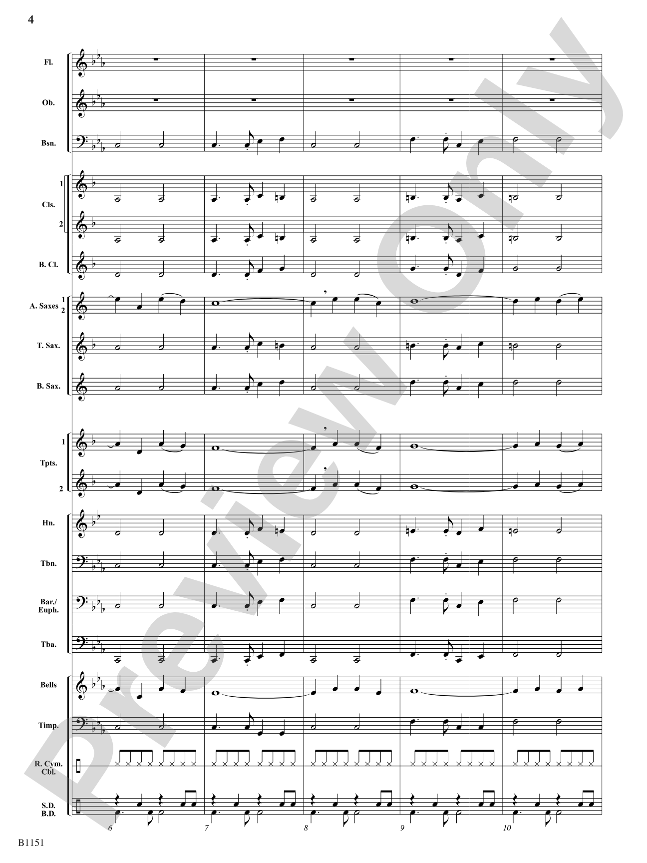 Stone Age Stomp: Concert Band Conductor Score & Parts
