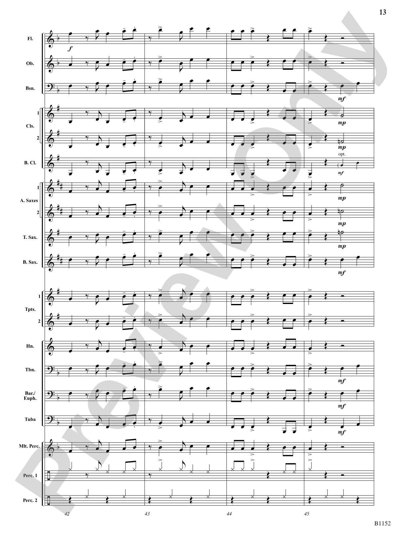 Calypso Carnival: Concert Band Conductor Score & Parts