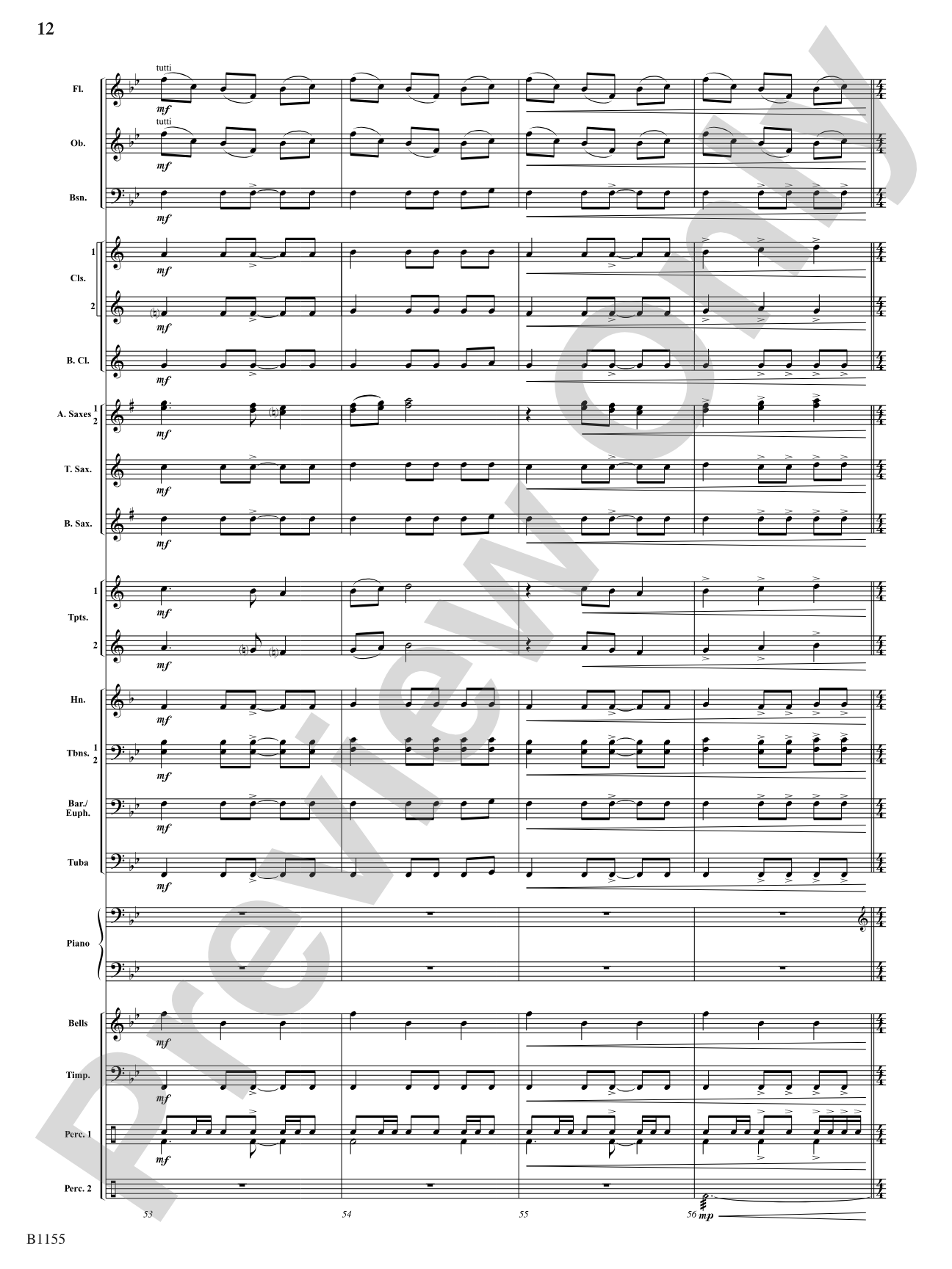 Through Courageous Eyes: Concert Band Conductor Score & Parts