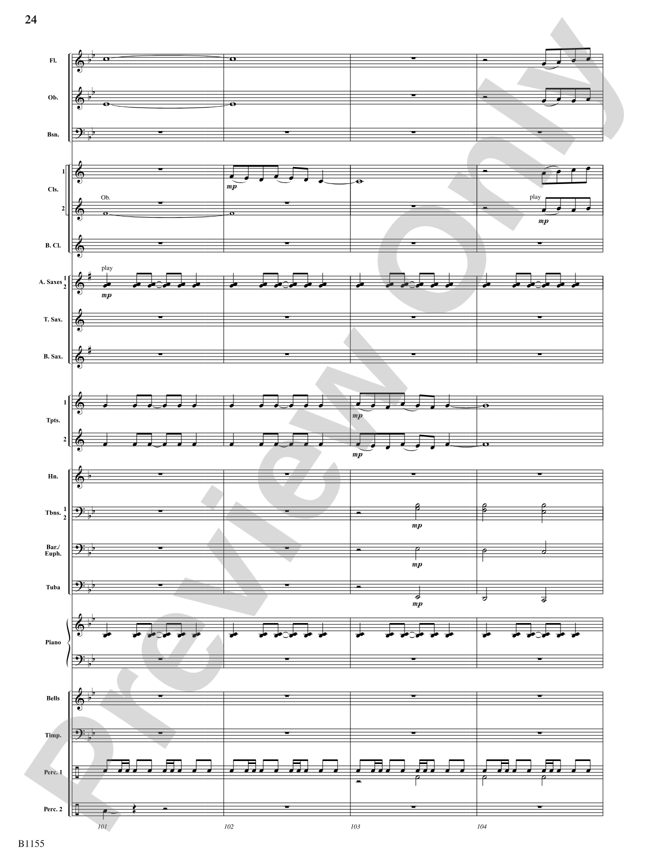 Through Courageous Eyes: Concert Band Conductor Score & Parts
