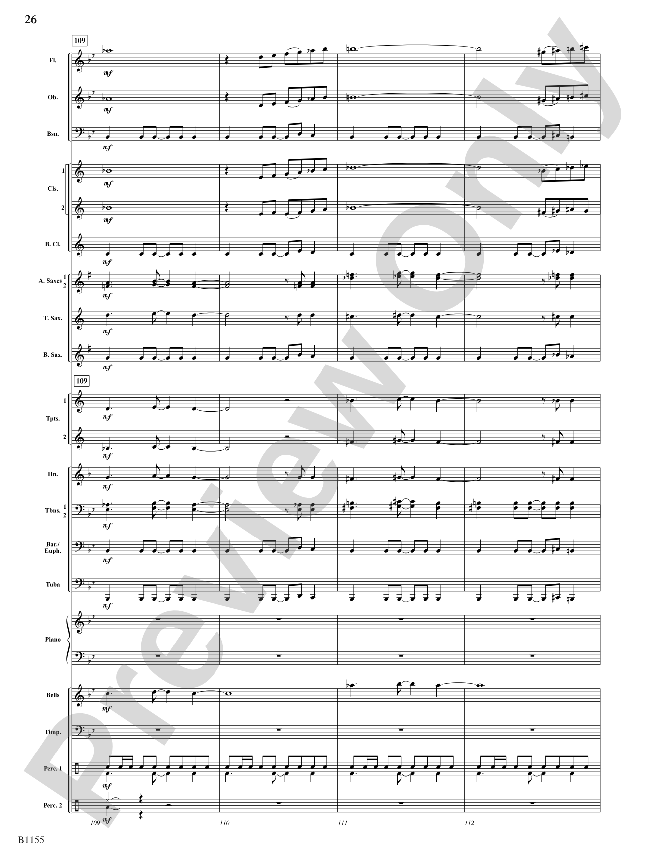 Through Courageous Eyes: Concert Band Conductor Score & Parts