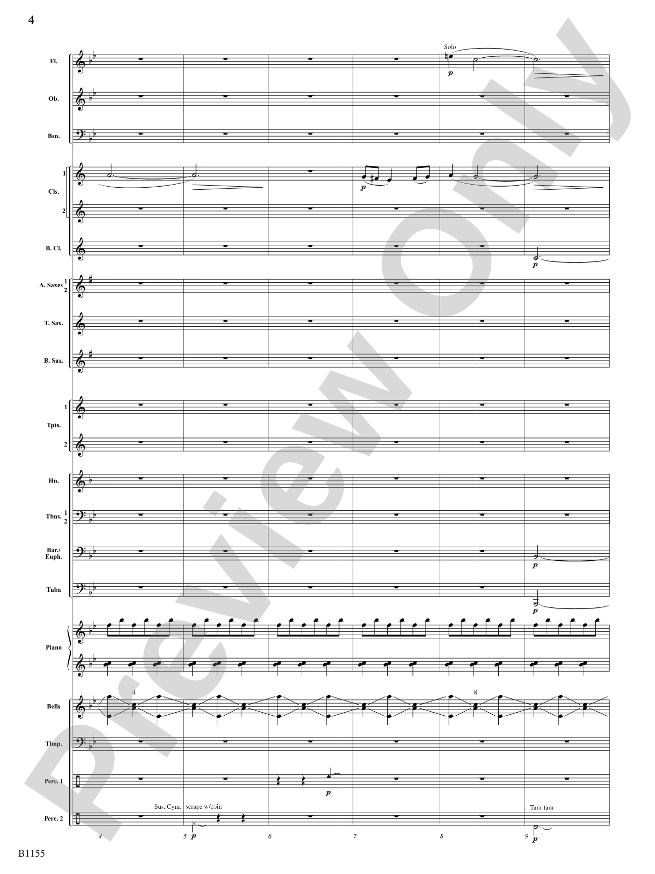Through Courageous Eyes: Concert Band Conductor Score & Parts