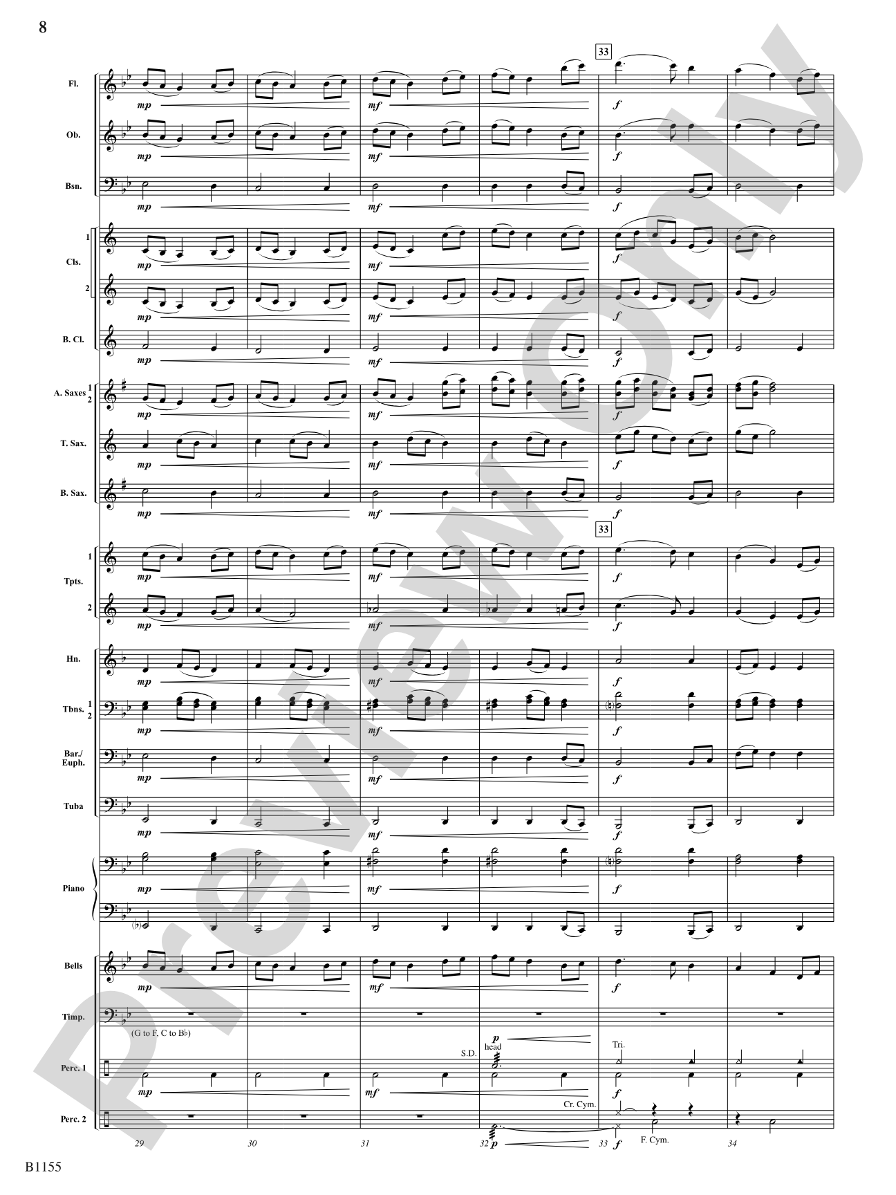 Through Courageous Eyes: Concert Band Conductor Score & Parts