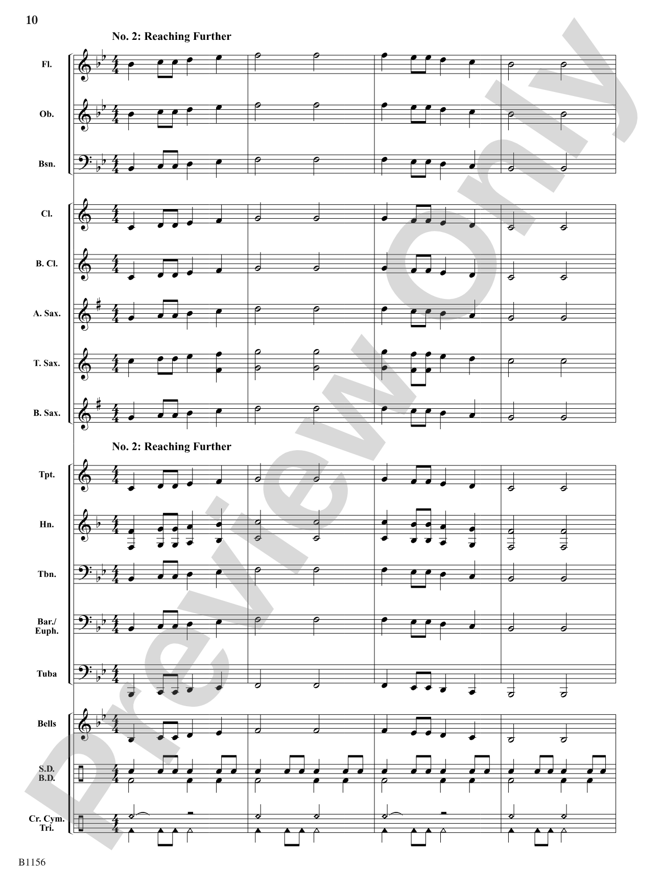 Miramar Fanfare: Concert Band Conductor Score & Parts