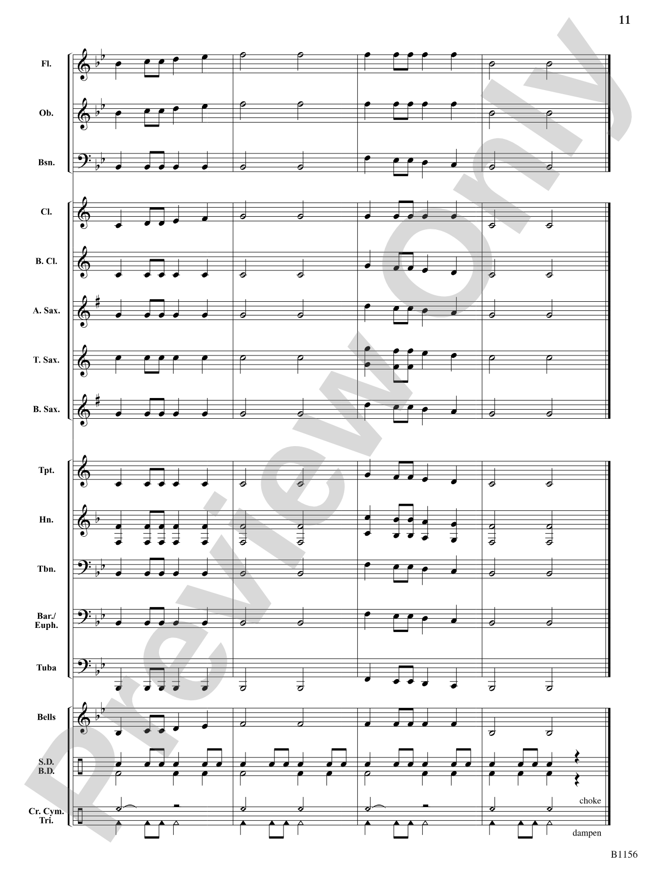 Miramar Fanfare: Concert Band Conductor Score & Parts