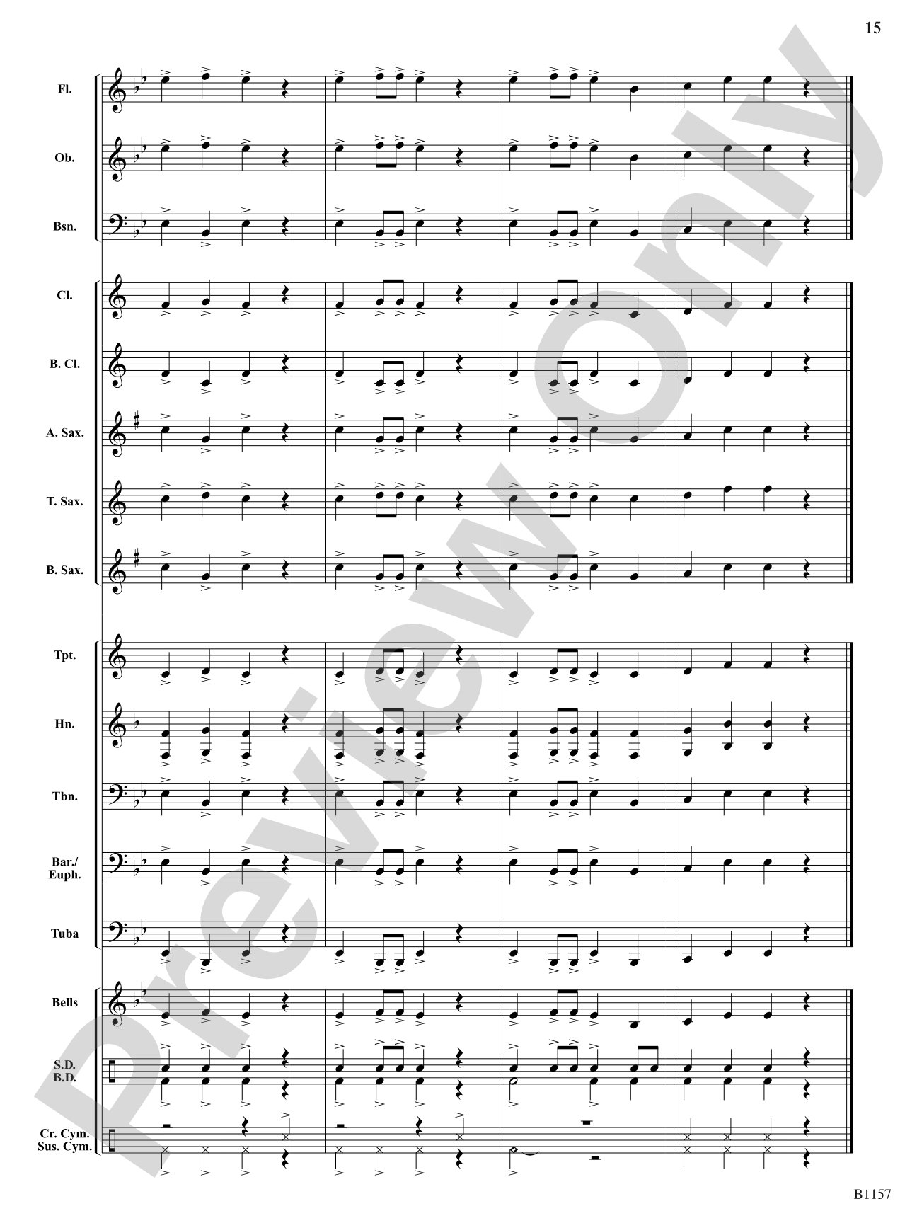 Conquest: Concert Band Conductor Score & Parts