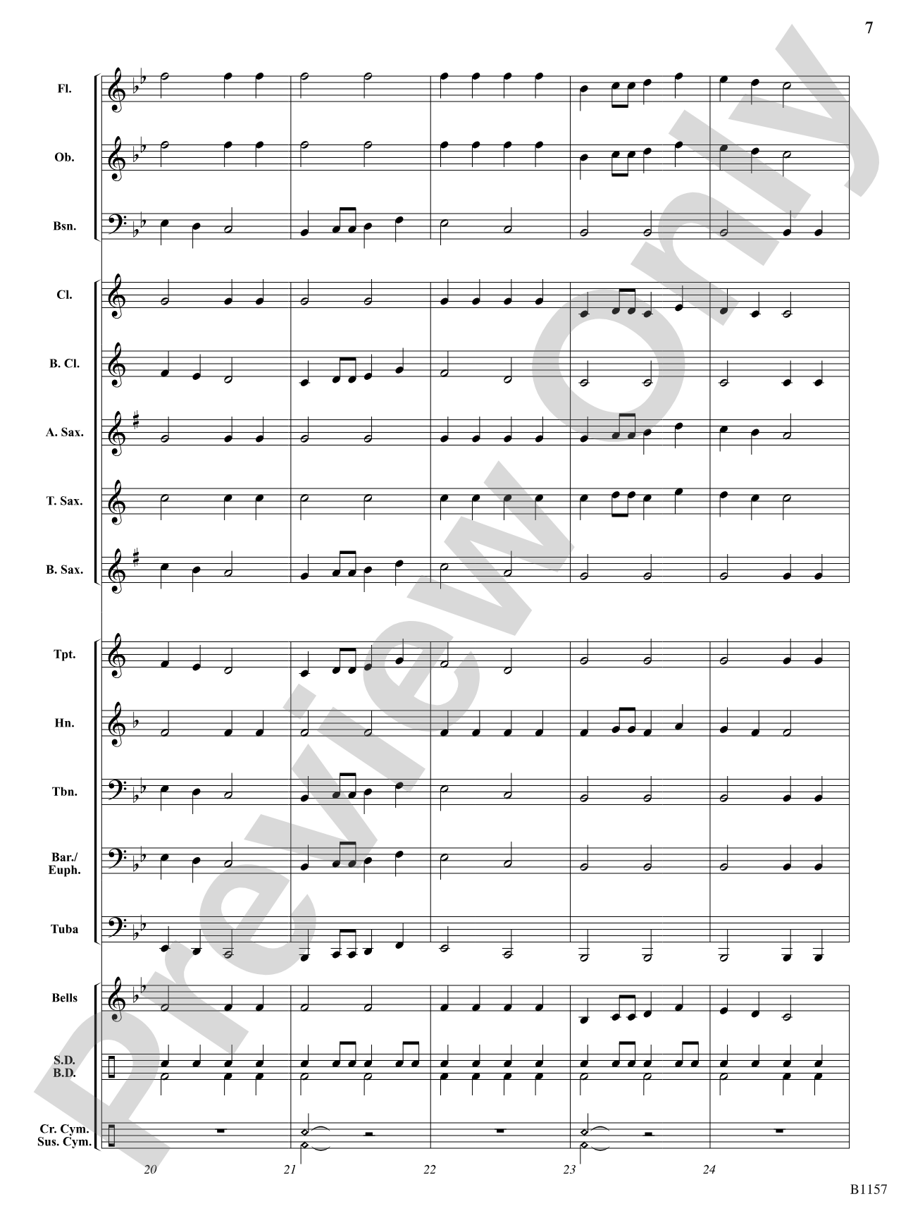 Conquest: Concert Band Conductor Score & Parts