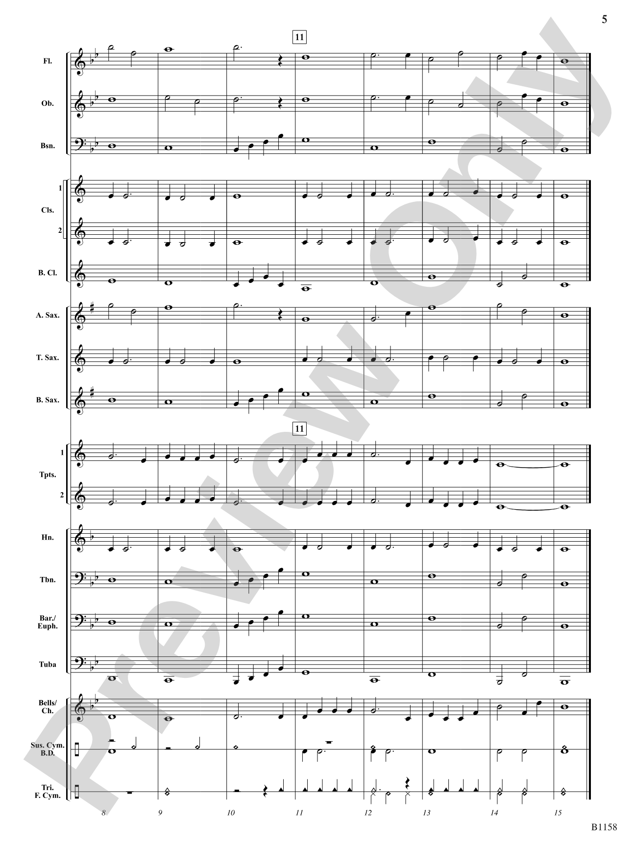 Six Tone Builders, Set 2: Concert Band Conductor Score & Parts