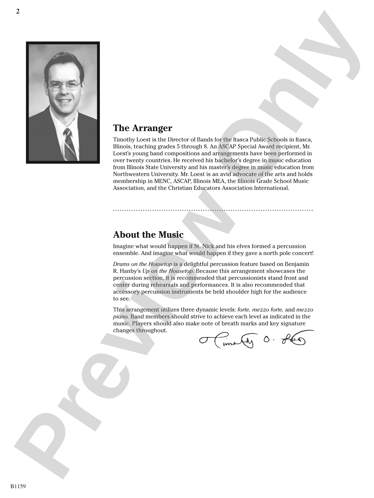 Drums on the Housetop: Concert Band Conductor Score & Parts