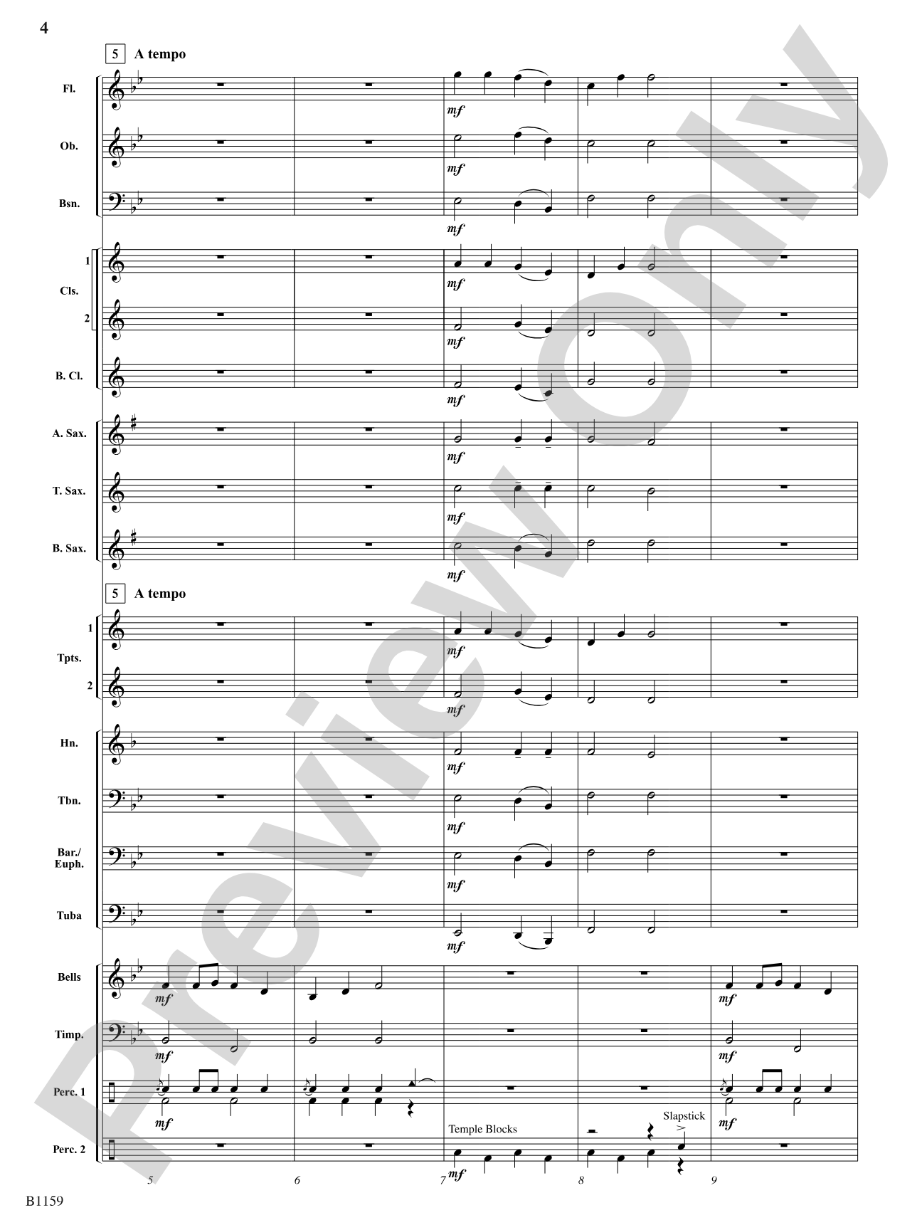 Drums on the Housetop: Concert Band Conductor Score & Parts
