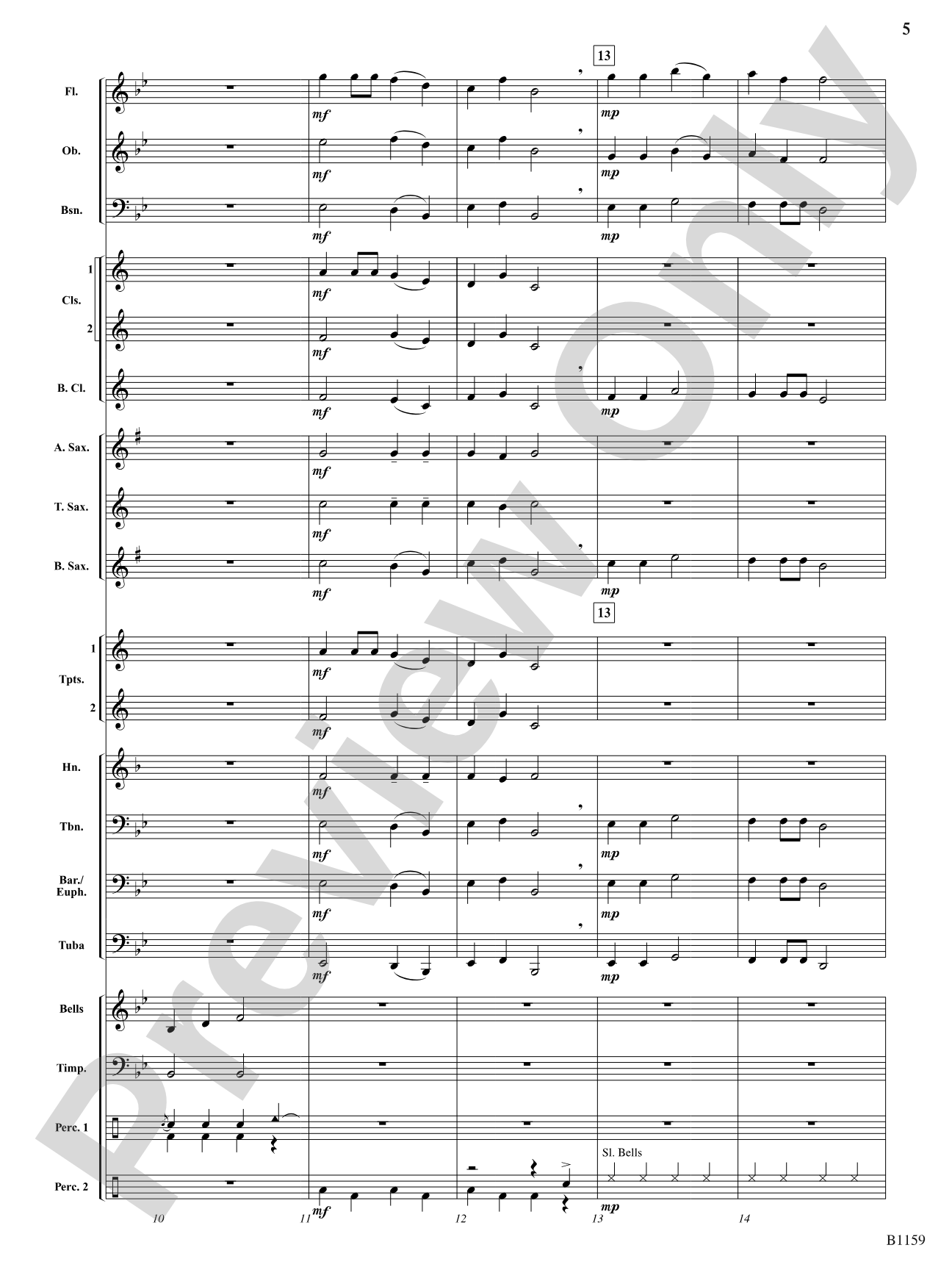 Drums on the Housetop: Concert Band Conductor Score & Parts