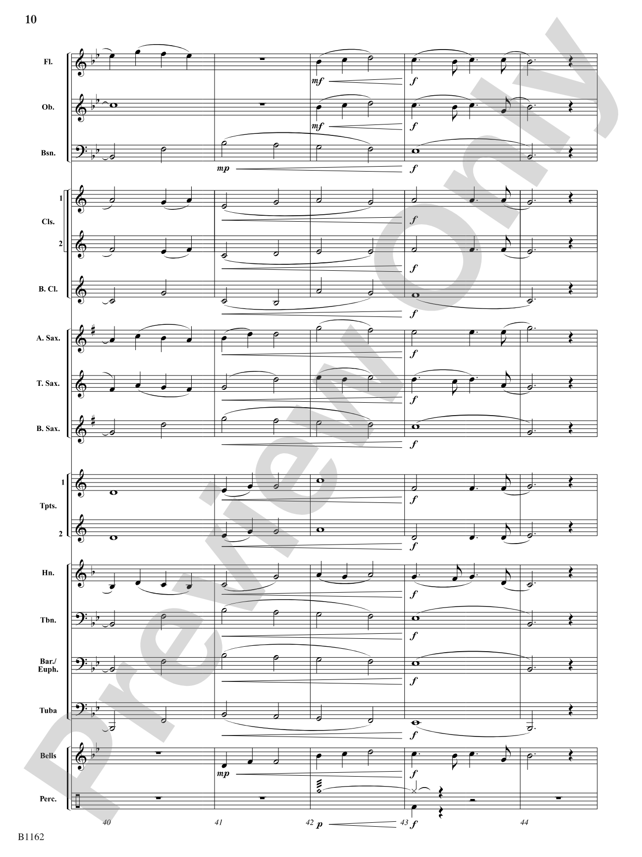 Largo from Symphony No. 9: Concert Band Conductor Score & Parts