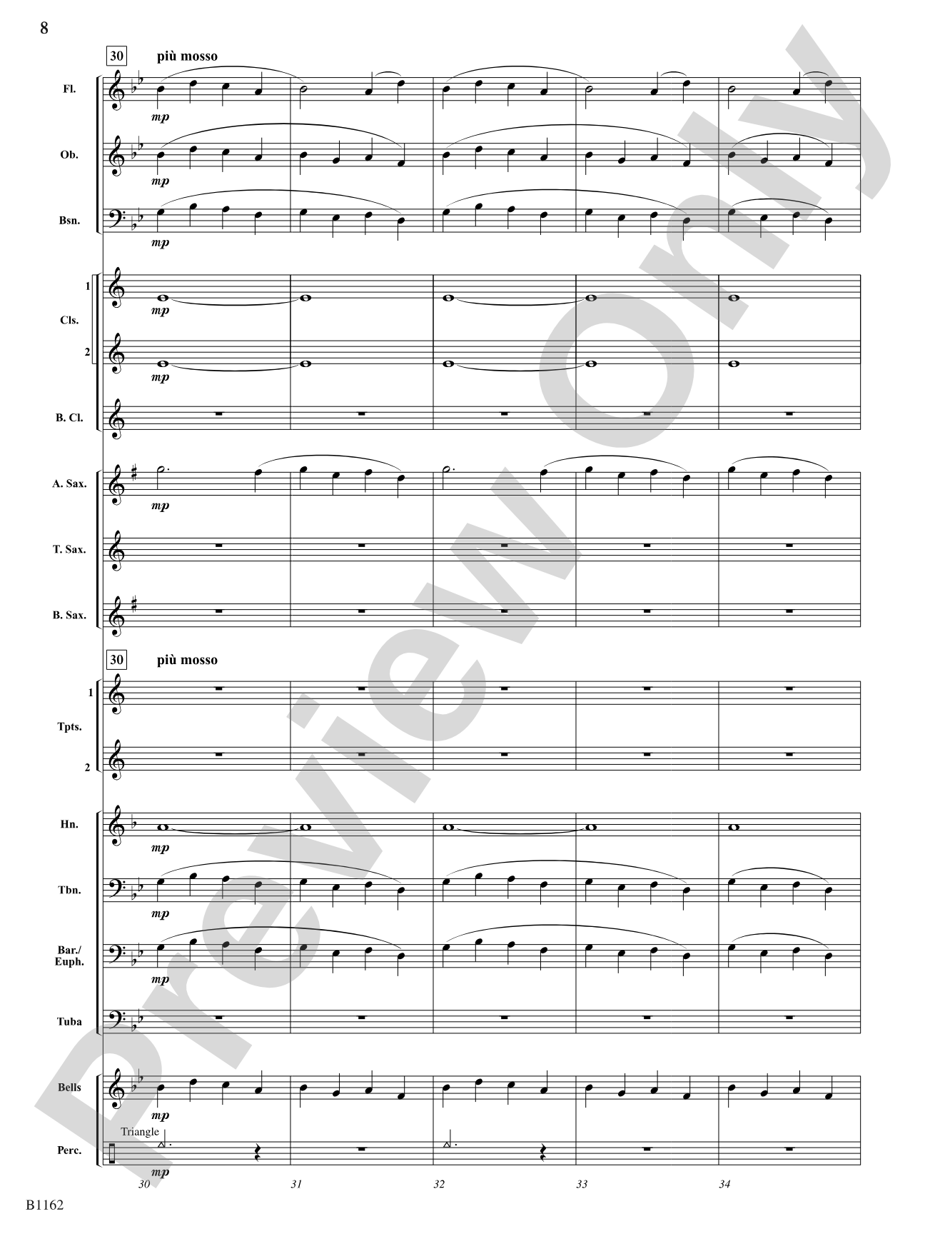 Largo from Symphony No. 9: Concert Band Conductor Score & Parts