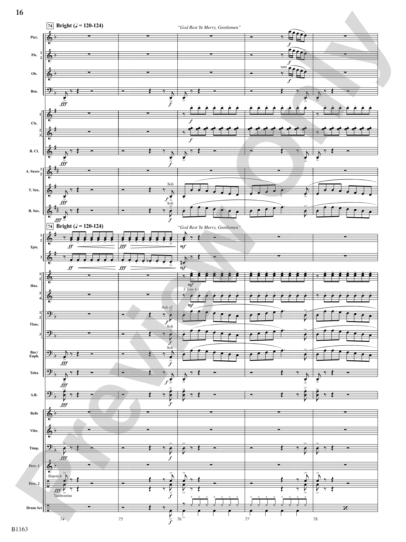 A Touch of Christmas: Suite 1: Concert Band Conductor Score & Parts