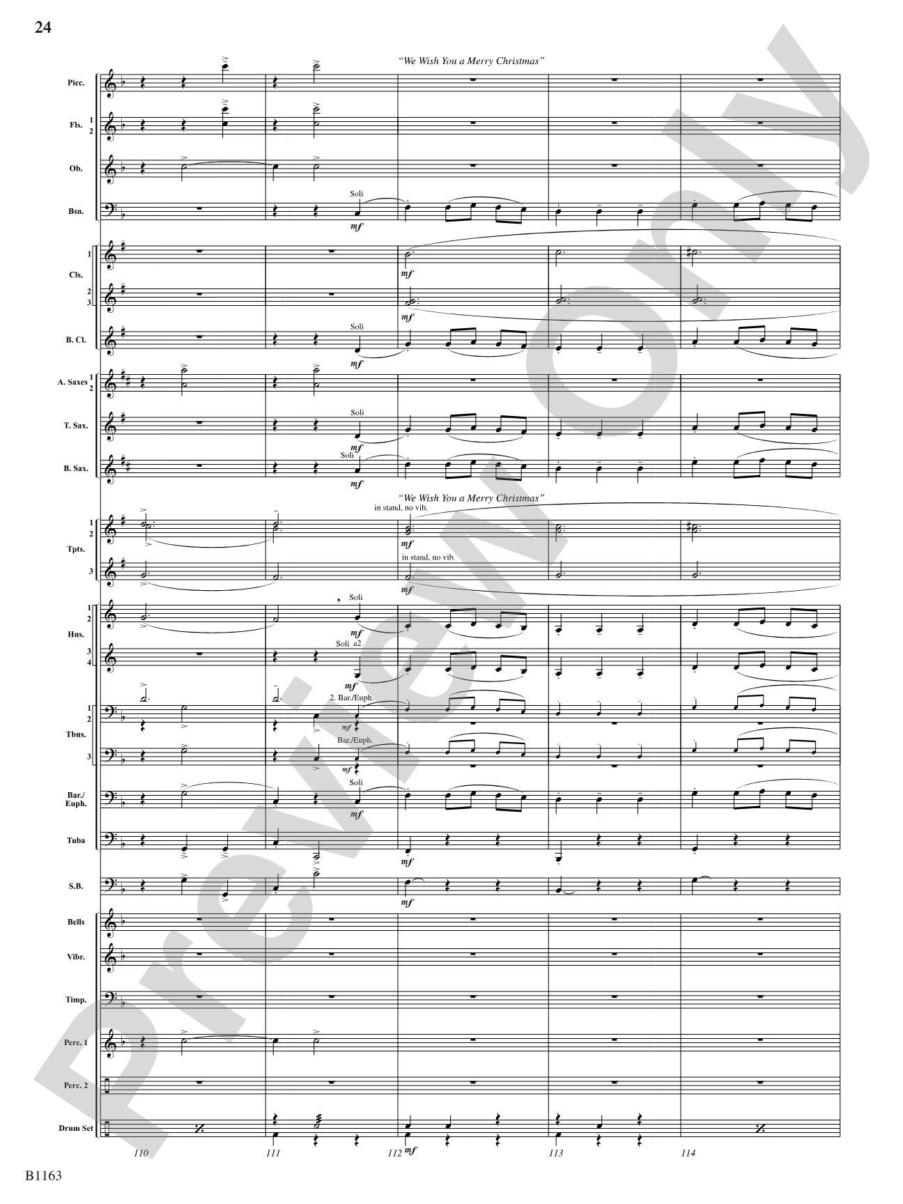 A Touch of Christmas: Suite 1: Concert Band Conductor Score & Parts