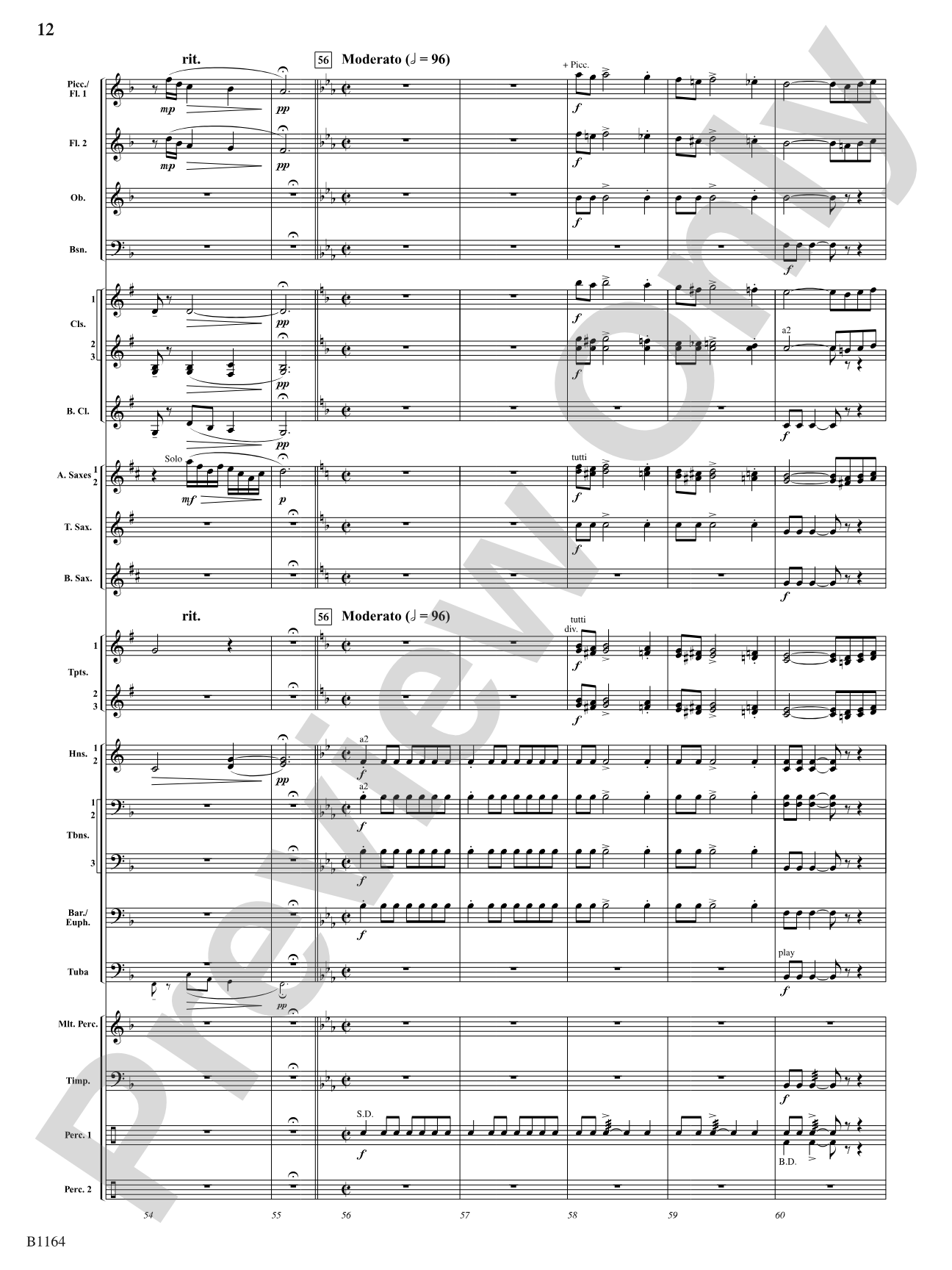 The Mikado (Overture): Concert Band Conductor Score & Parts