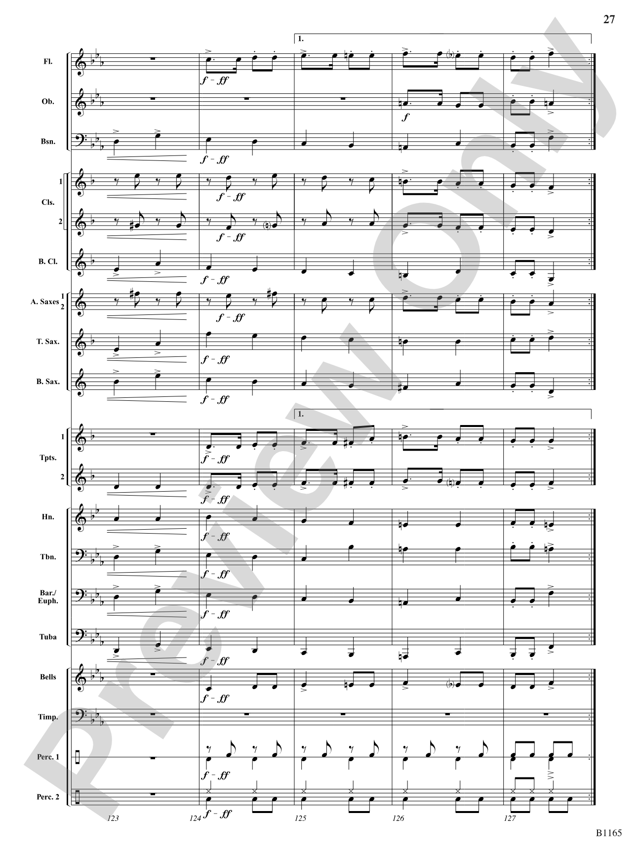 The Nutcracker Suite (Selections from): Concert Band Conductor Score & Parts