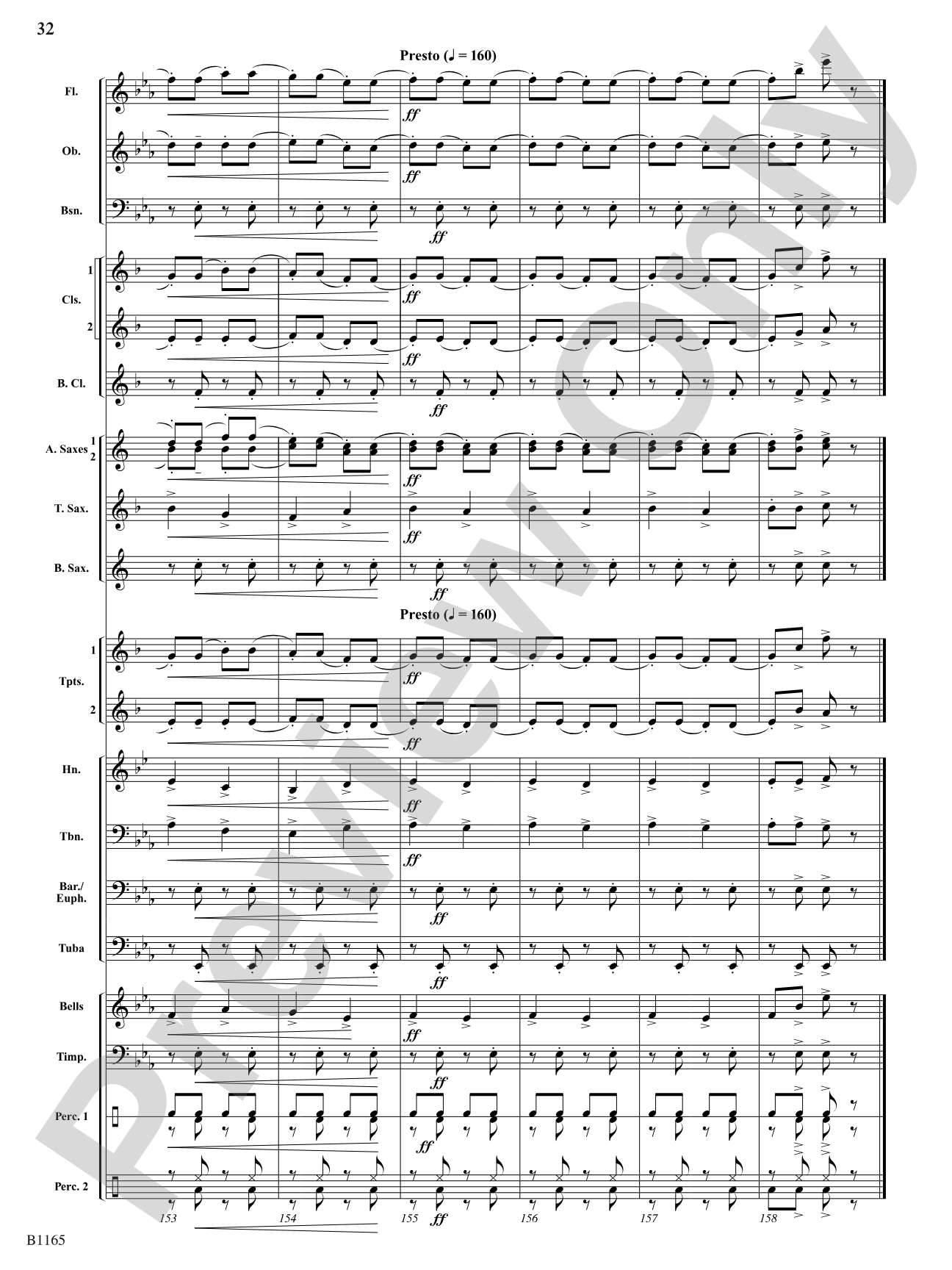 The Nutcracker Suite (Selections from): Concert Band Conductor Score & Parts
