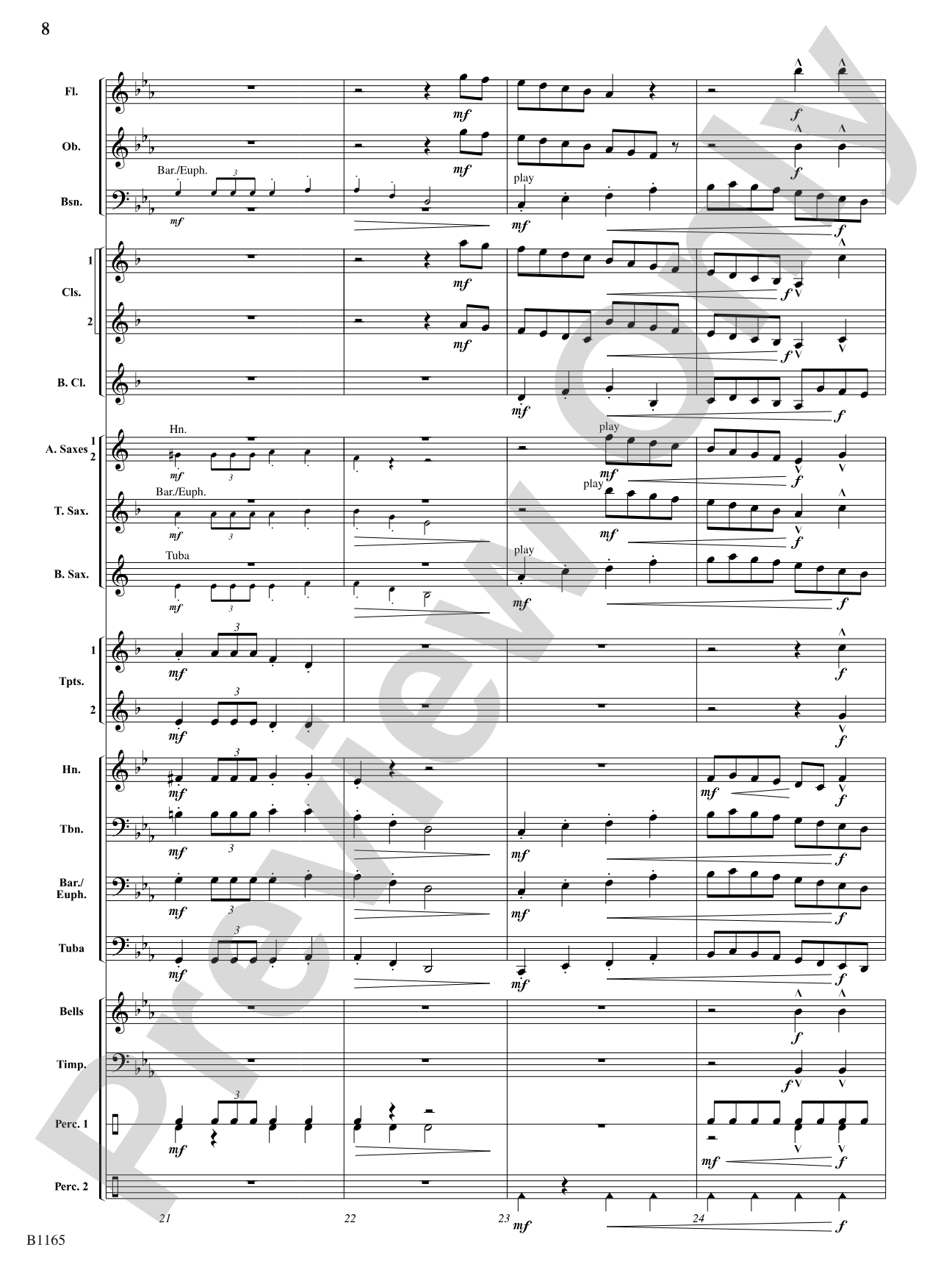 The Nutcracker Suite (Selections from): Concert Band Conductor Score & Parts