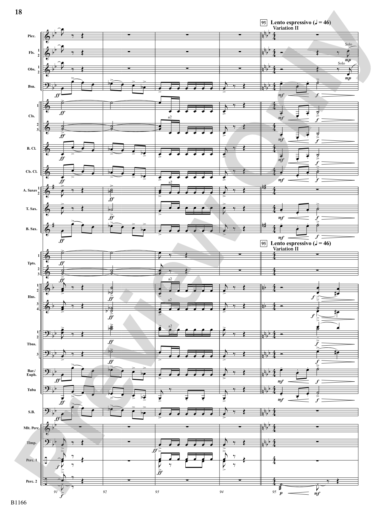 Transformations (DADE Variations): Concert Band Conductor Score & Parts