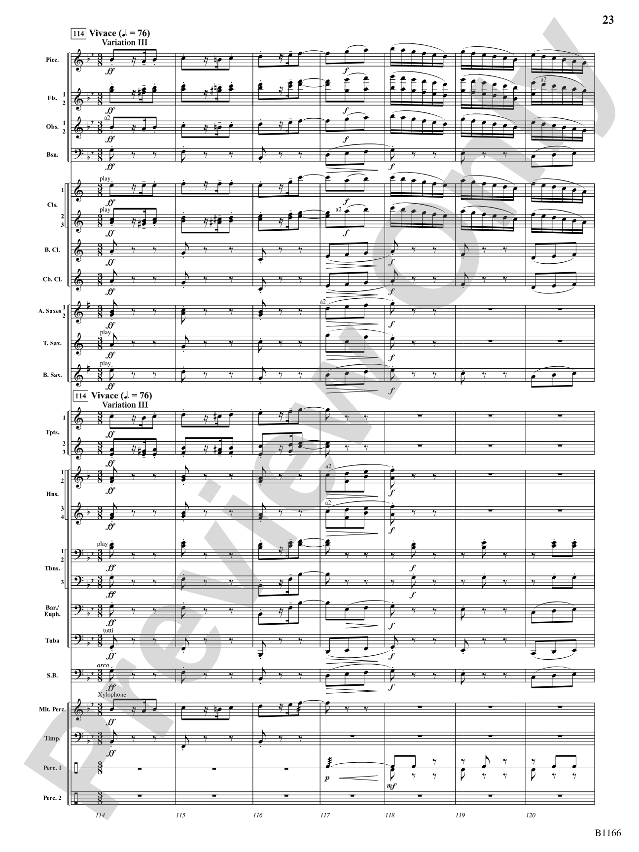 Transformations (DADE Variations): Concert Band Conductor Score & Parts