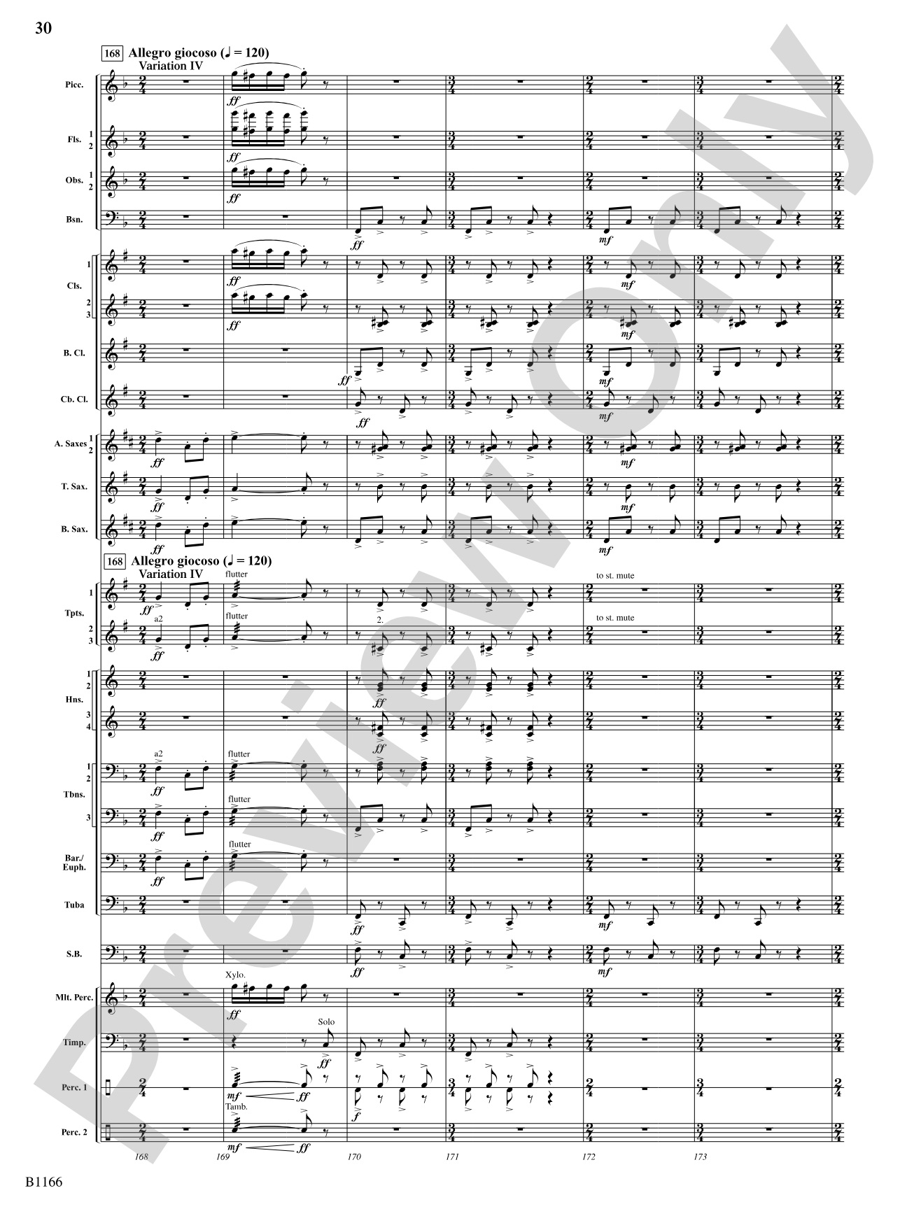 Transformations (DADE Variations): Concert Band Conductor Score & Parts