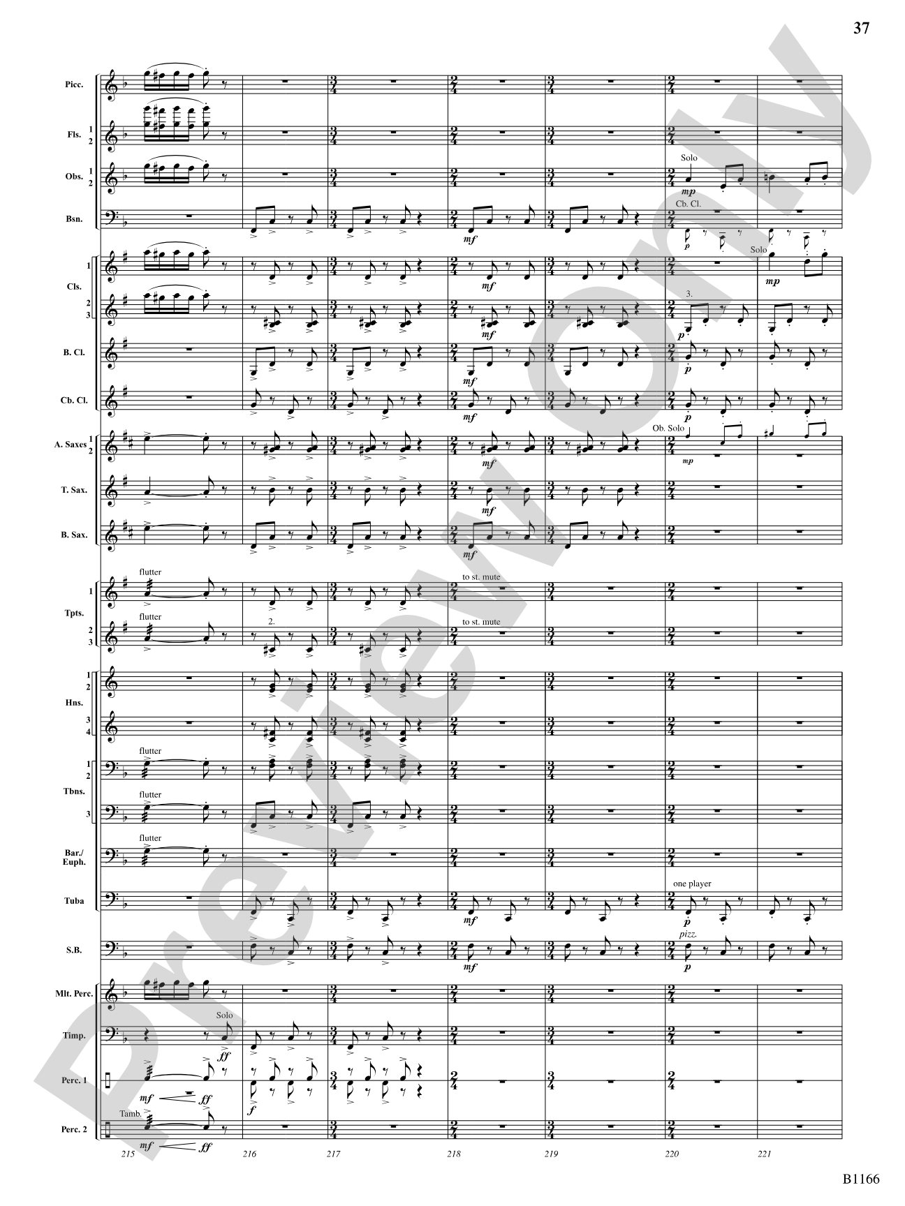 Transformations (DADE Variations): Concert Band Conductor Score & Parts