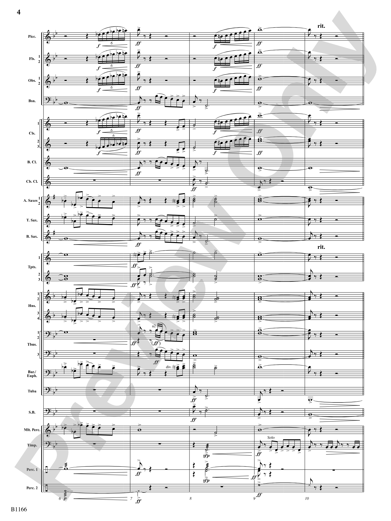 Transformations (DADE Variations): Concert Band Conductor Score & Parts