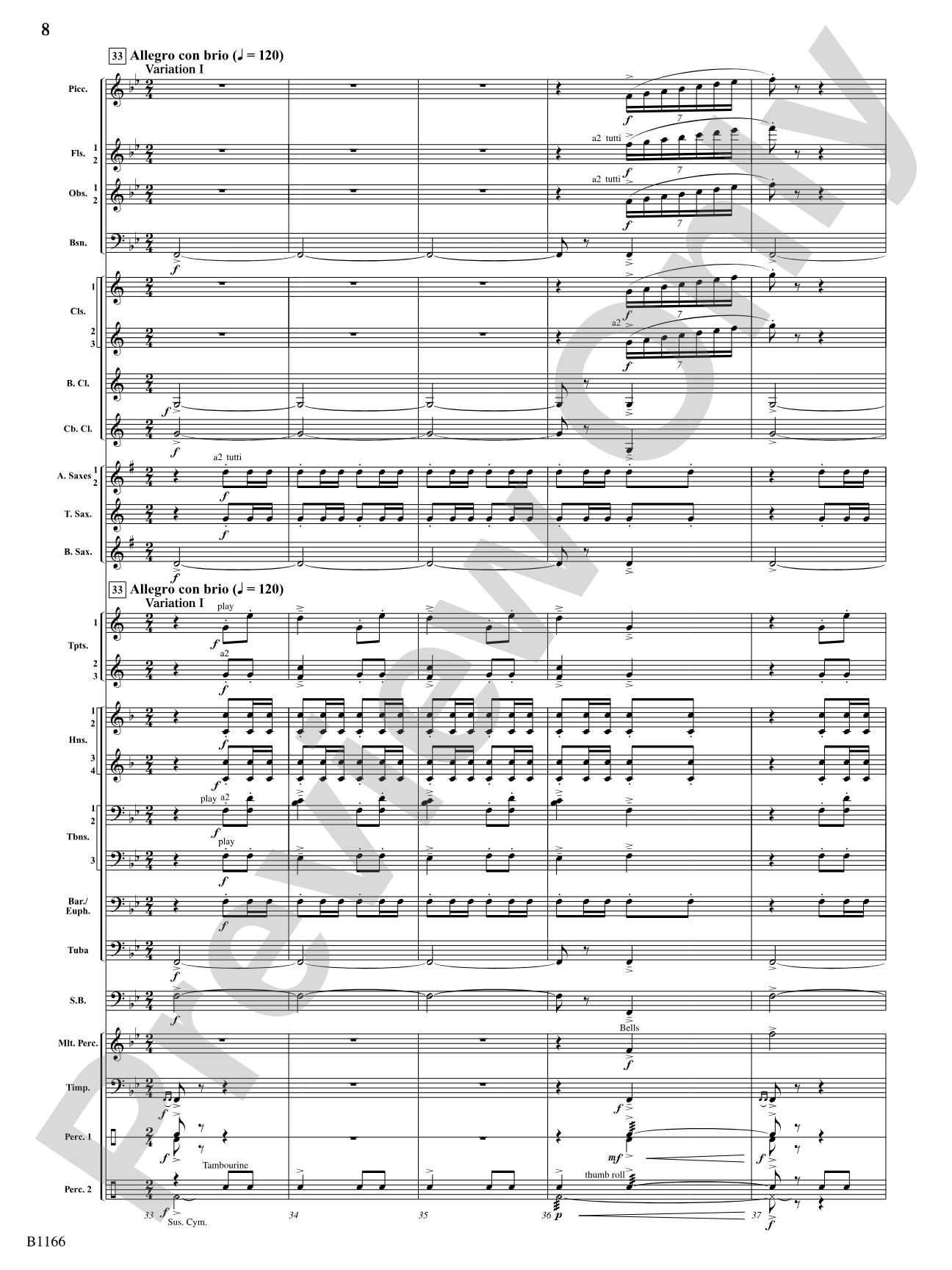Transformations (DADE Variations): Concert Band Conductor Score & Parts