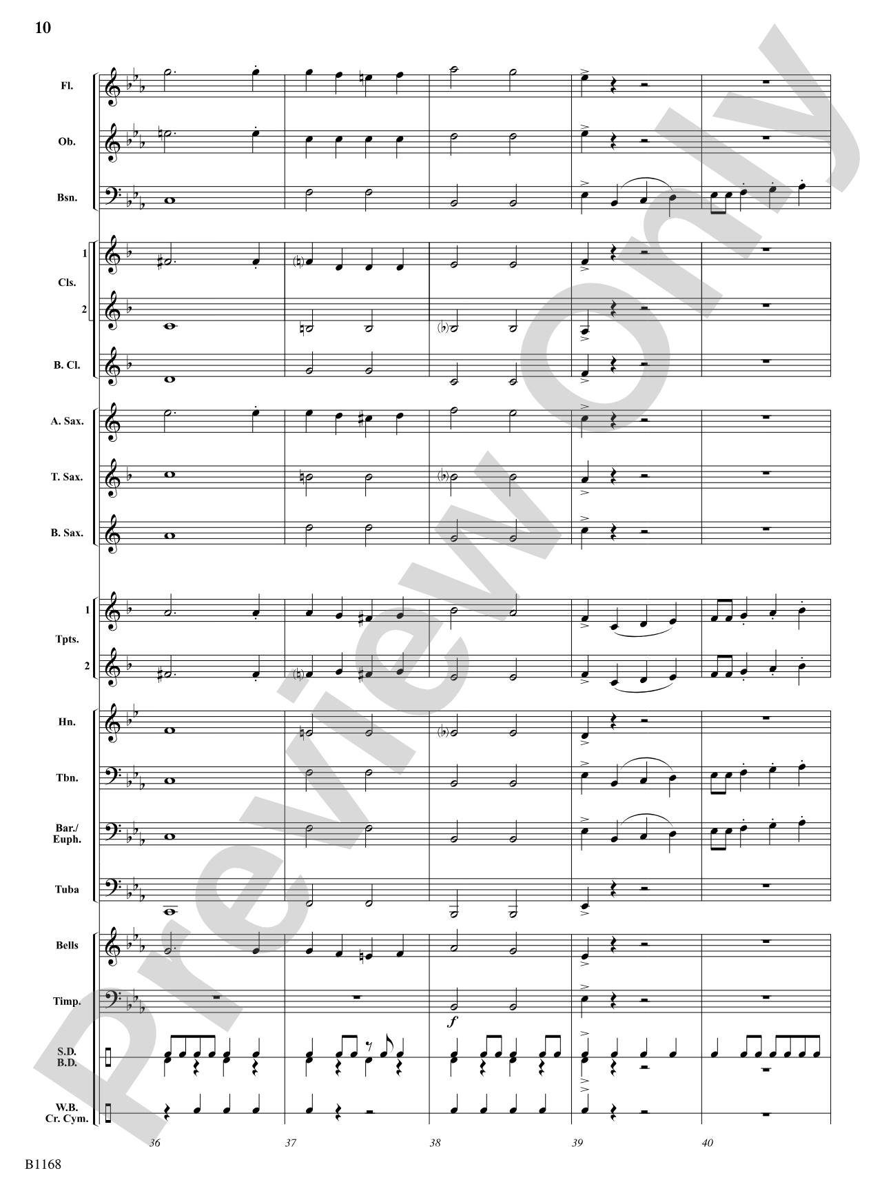 Bill Bailey's Brass: Concert Band Conductor Score & Parts