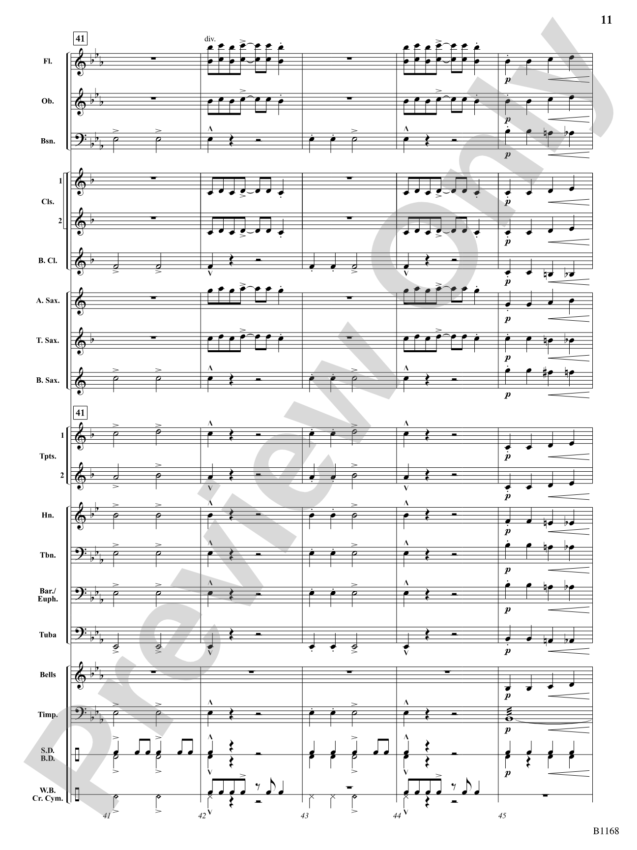 Bill Bailey's Brass: Concert Band Conductor Score & Parts