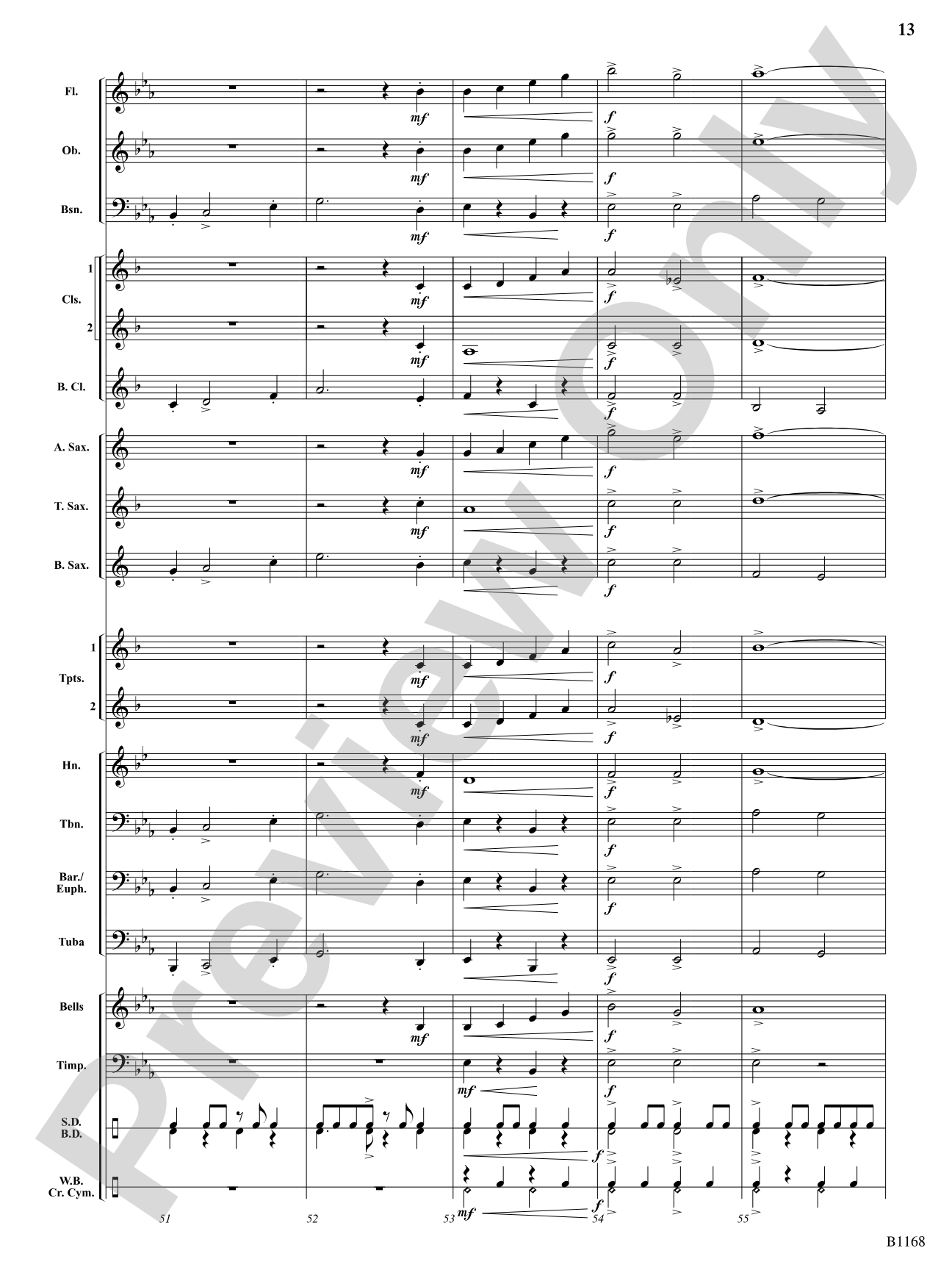 Bill Bailey's Brass: Concert Band Conductor Score & Parts