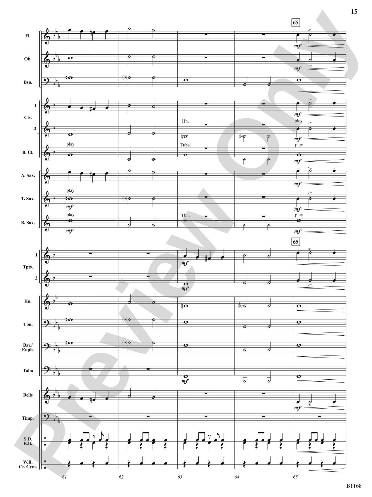 Bill Bailey's Brass: Concert Band Conductor Score & Parts