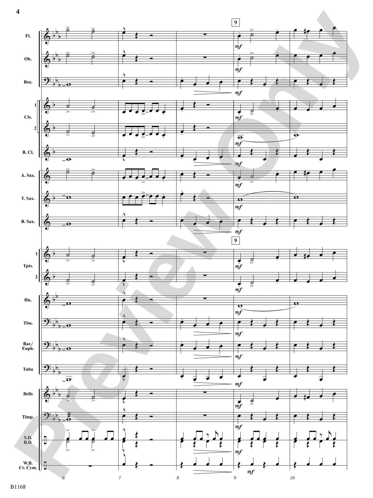 Bill Bailey's Brass: Concert Band Conductor Score & Parts