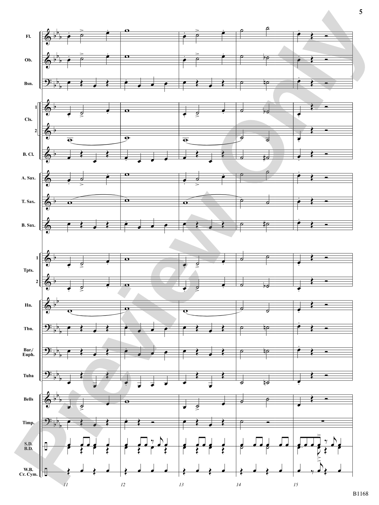 Bill Bailey's Brass: Concert Band Conductor Score & Parts