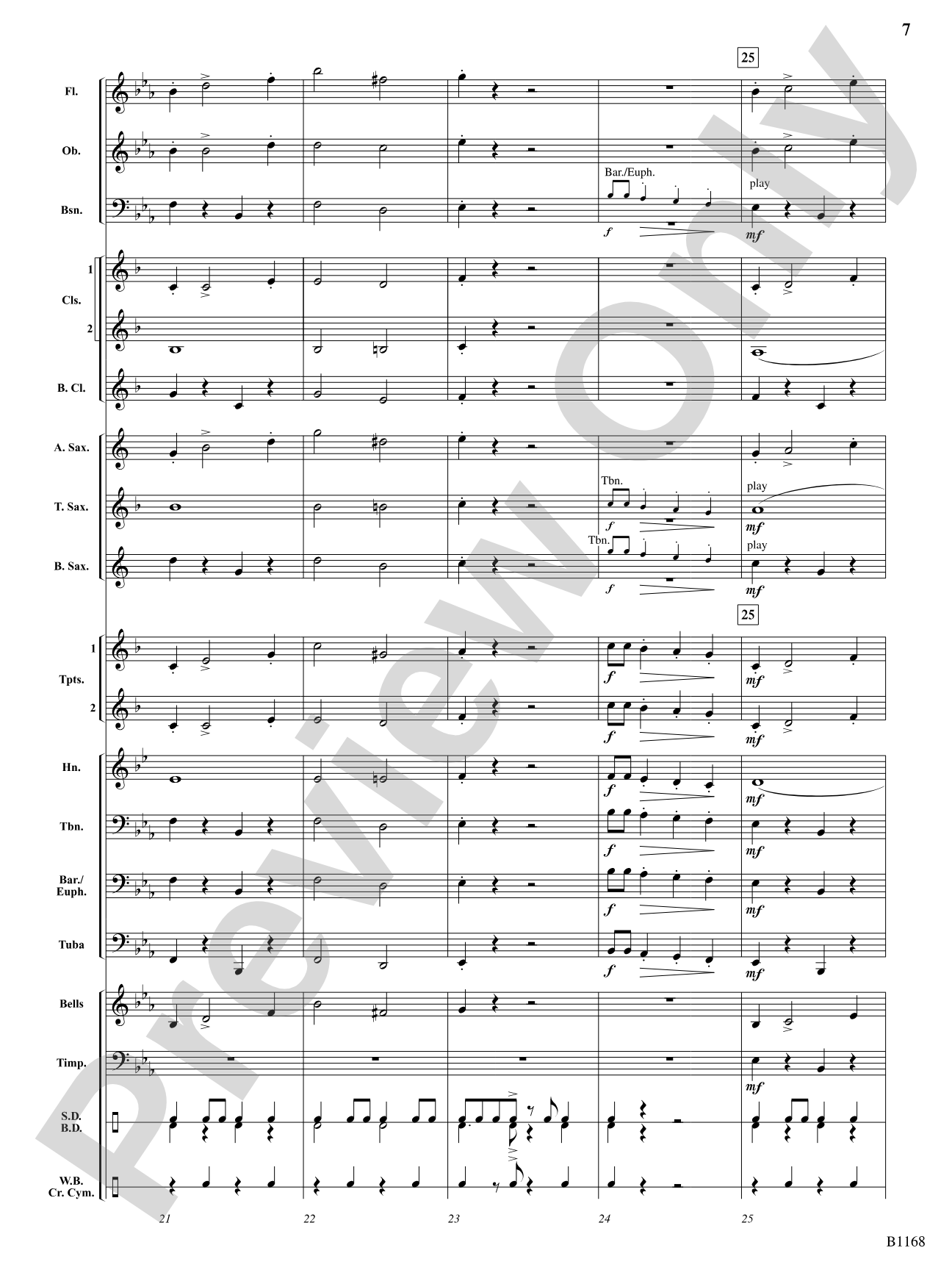 Bill Bailey's Brass: Concert Band Conductor Score & Parts